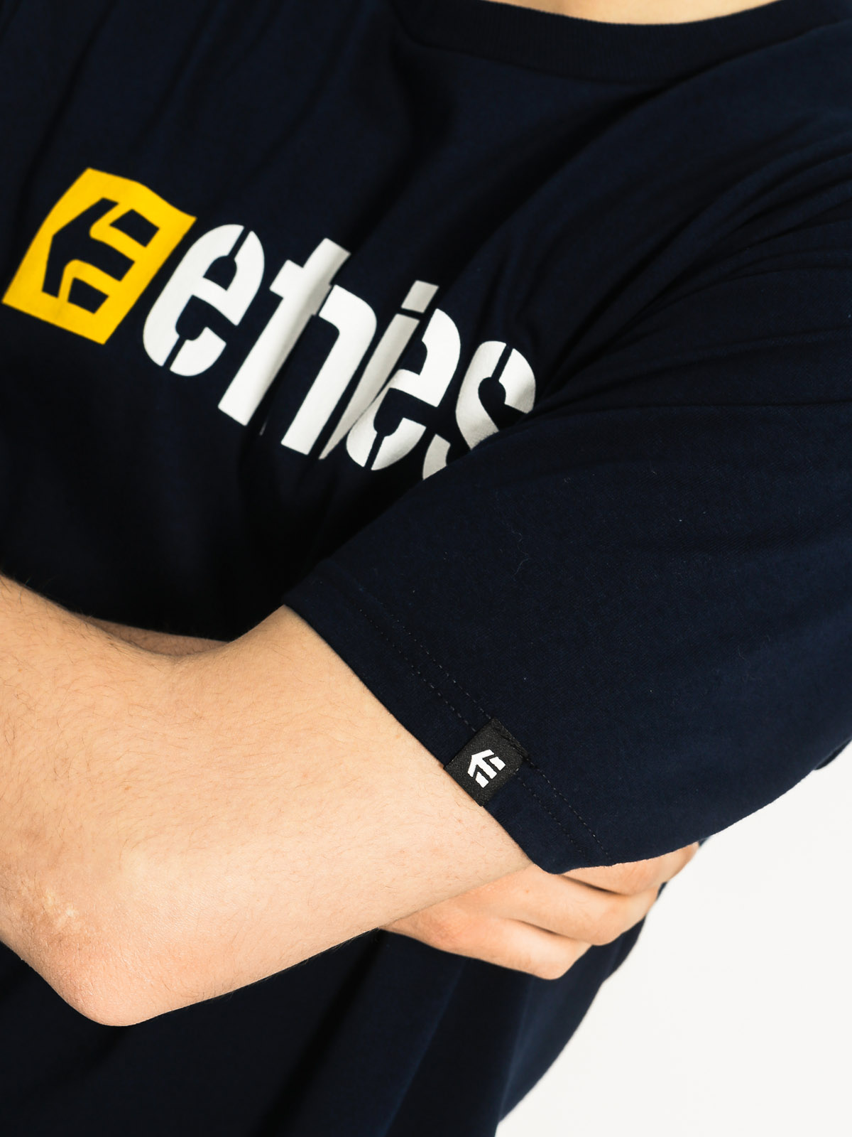 Tričko Etnies Box Logo (navy/white)