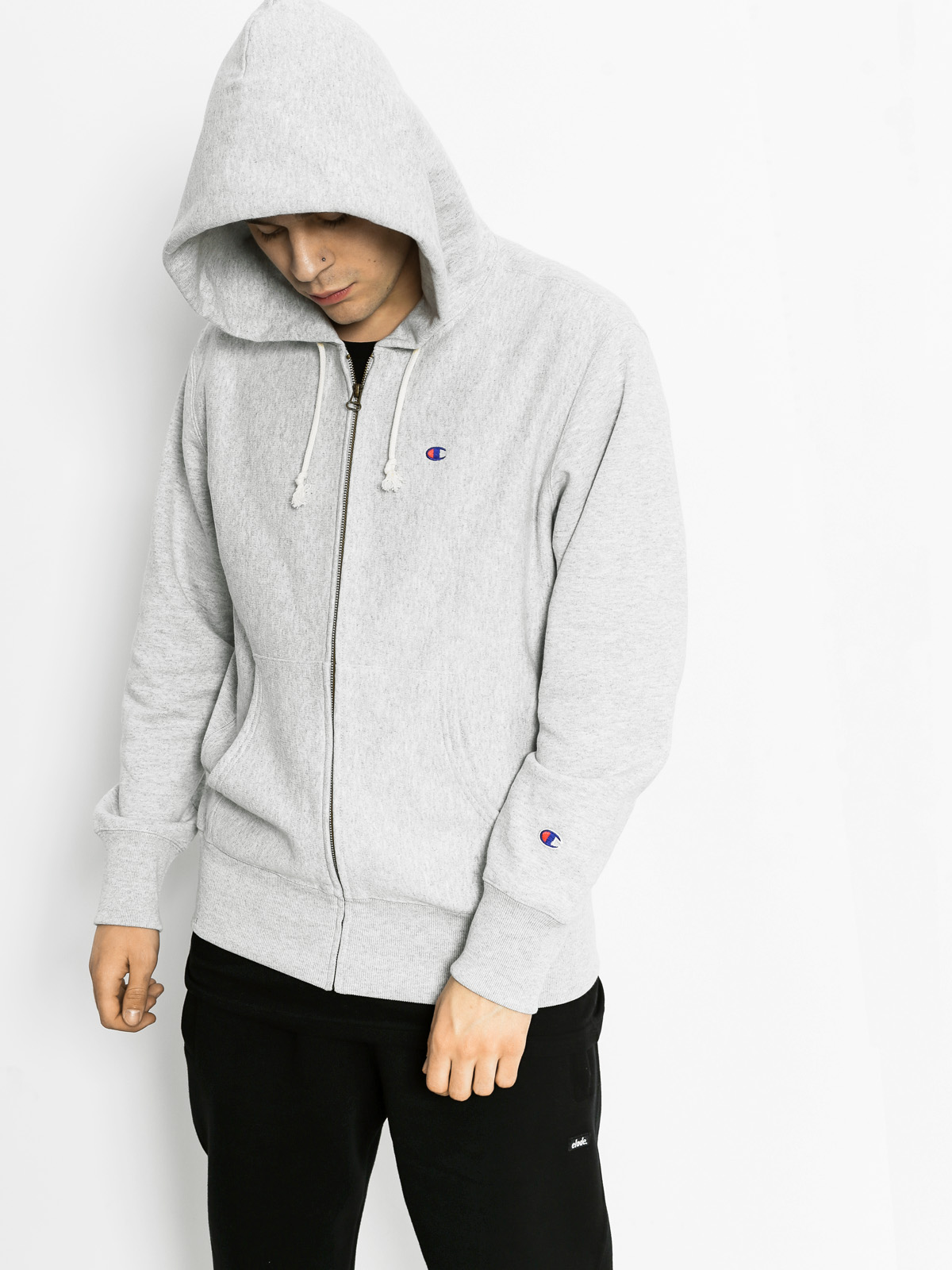 Mikina s kapucí Champion Reverse Weave 210590 ZHD (grey)