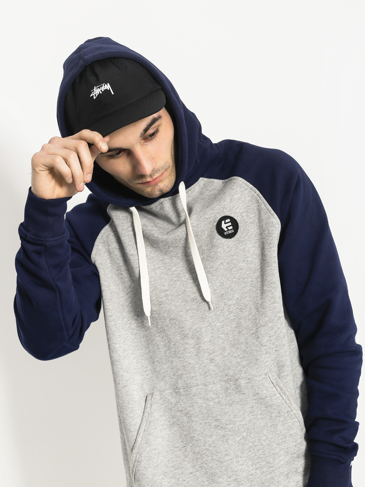 Etnies Mikina s kapucí E Base HD (grey heather)