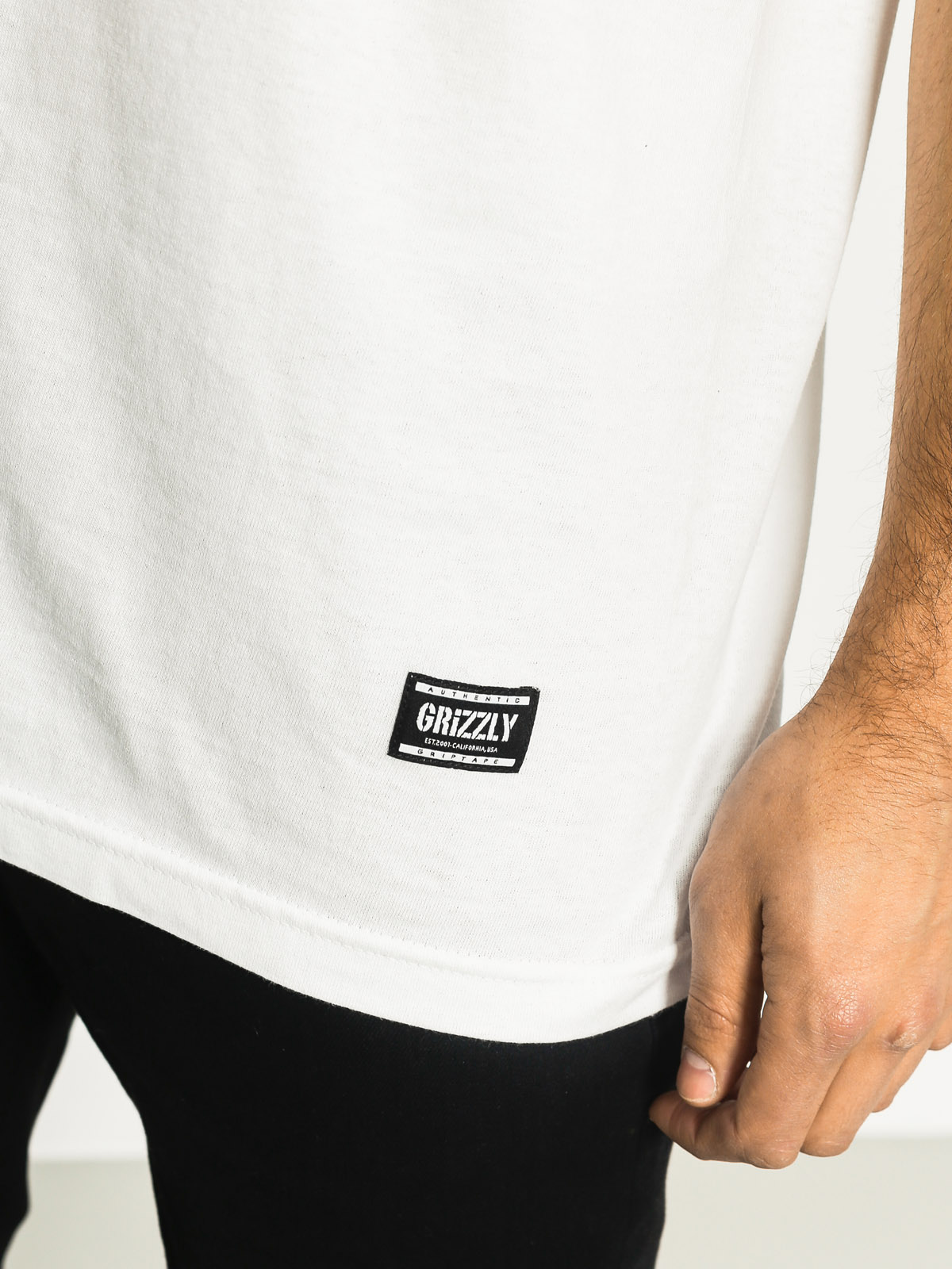 Tričko Grizzly Griptape Draft Pick Pocket (white)