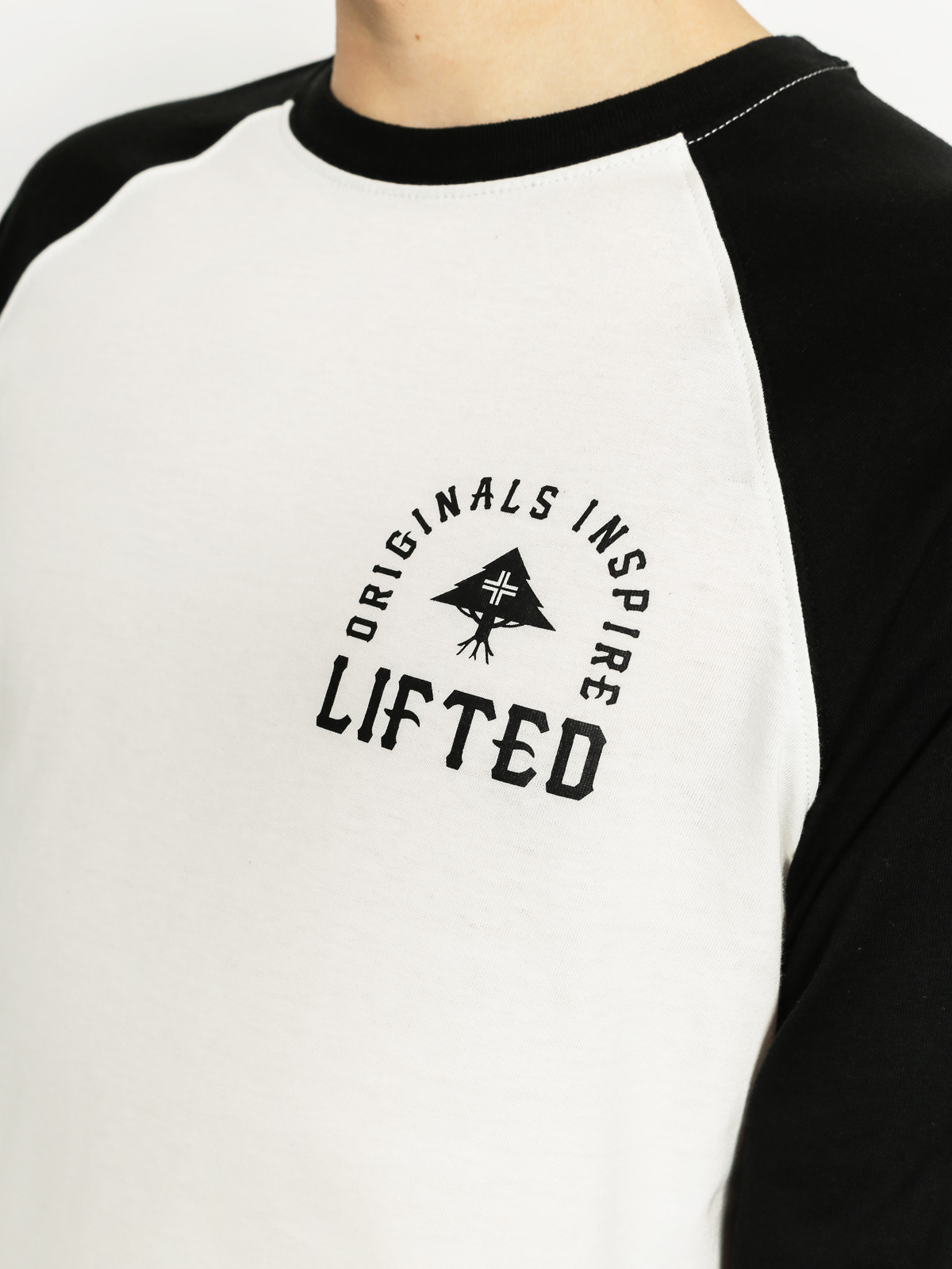 LRG Tričko Inspired Sleeve Raglan 3I4 (white)