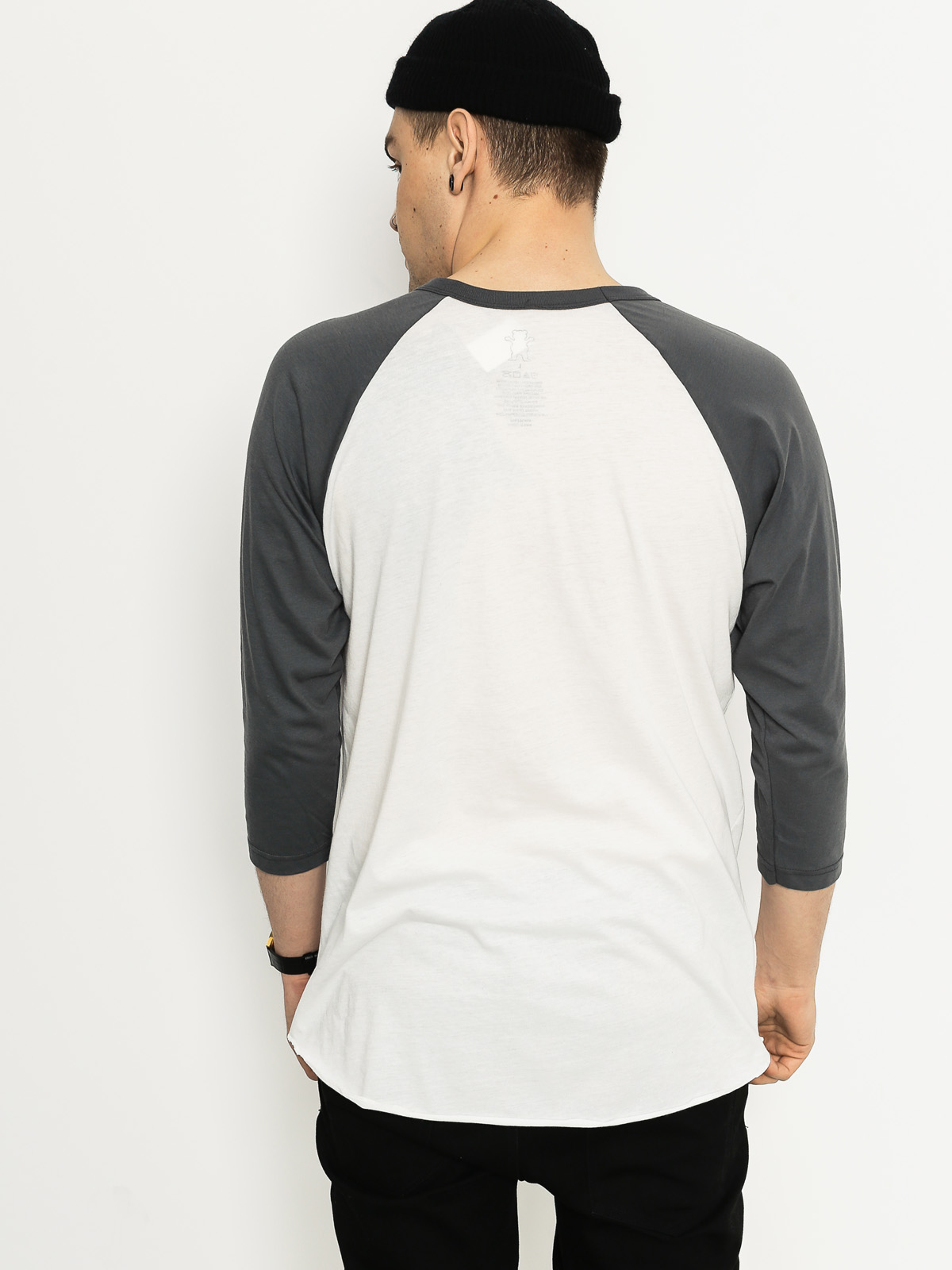 Grizzly Griptape Tričko Pyramid Raglan (grey)