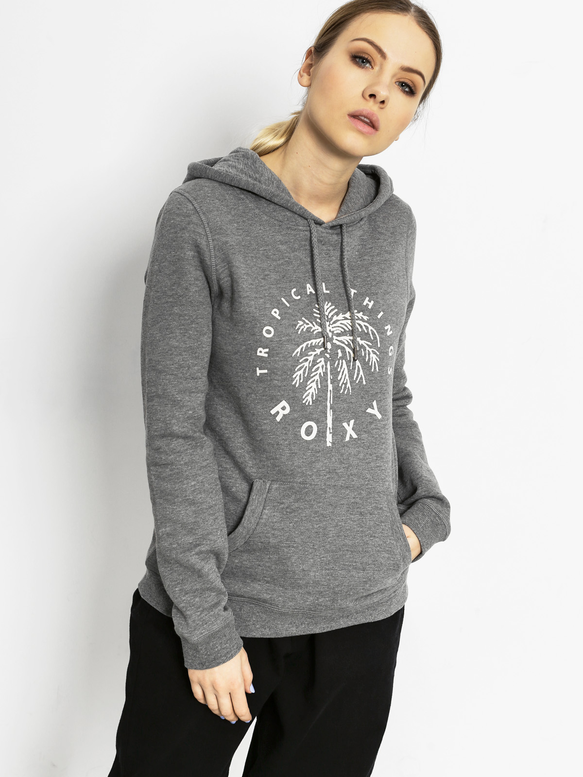 Roxy Mikina s kapucí Cruiser Night HD Wmn (gravel)