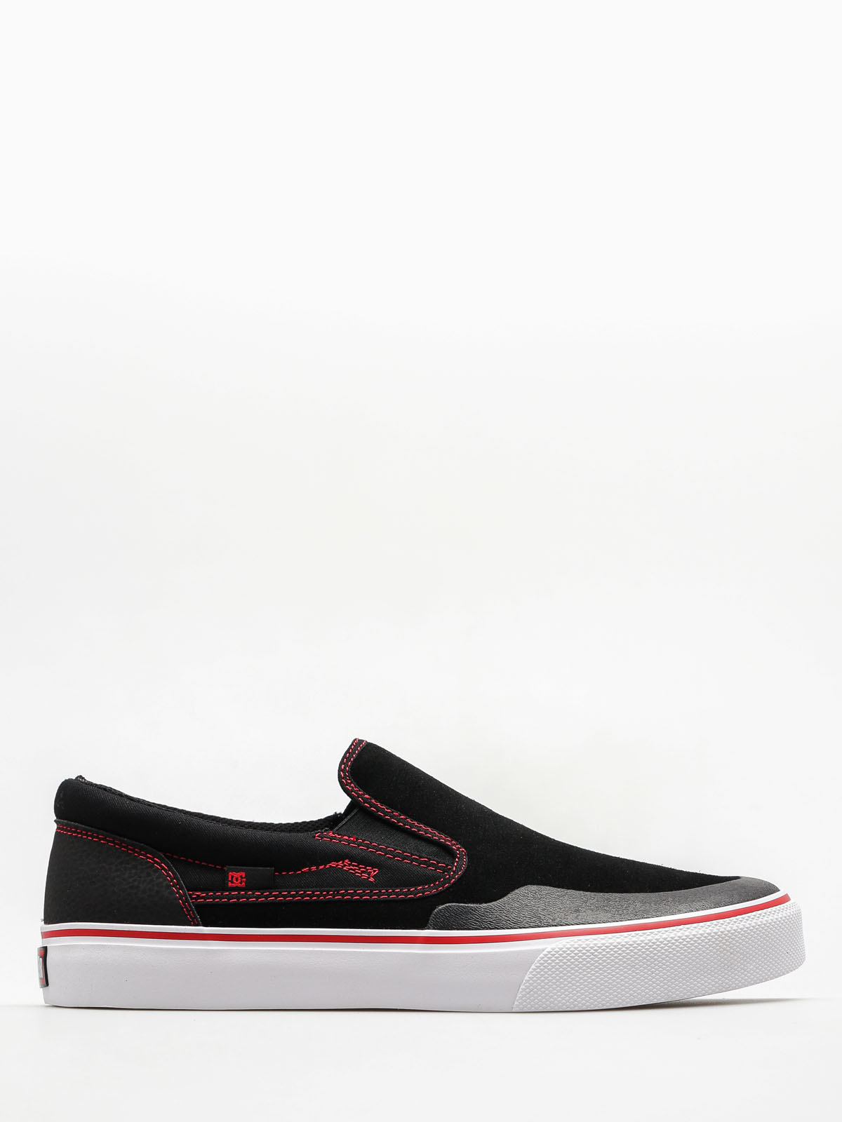 DC Boty Trase Slip On S Rt (black/red/white)
