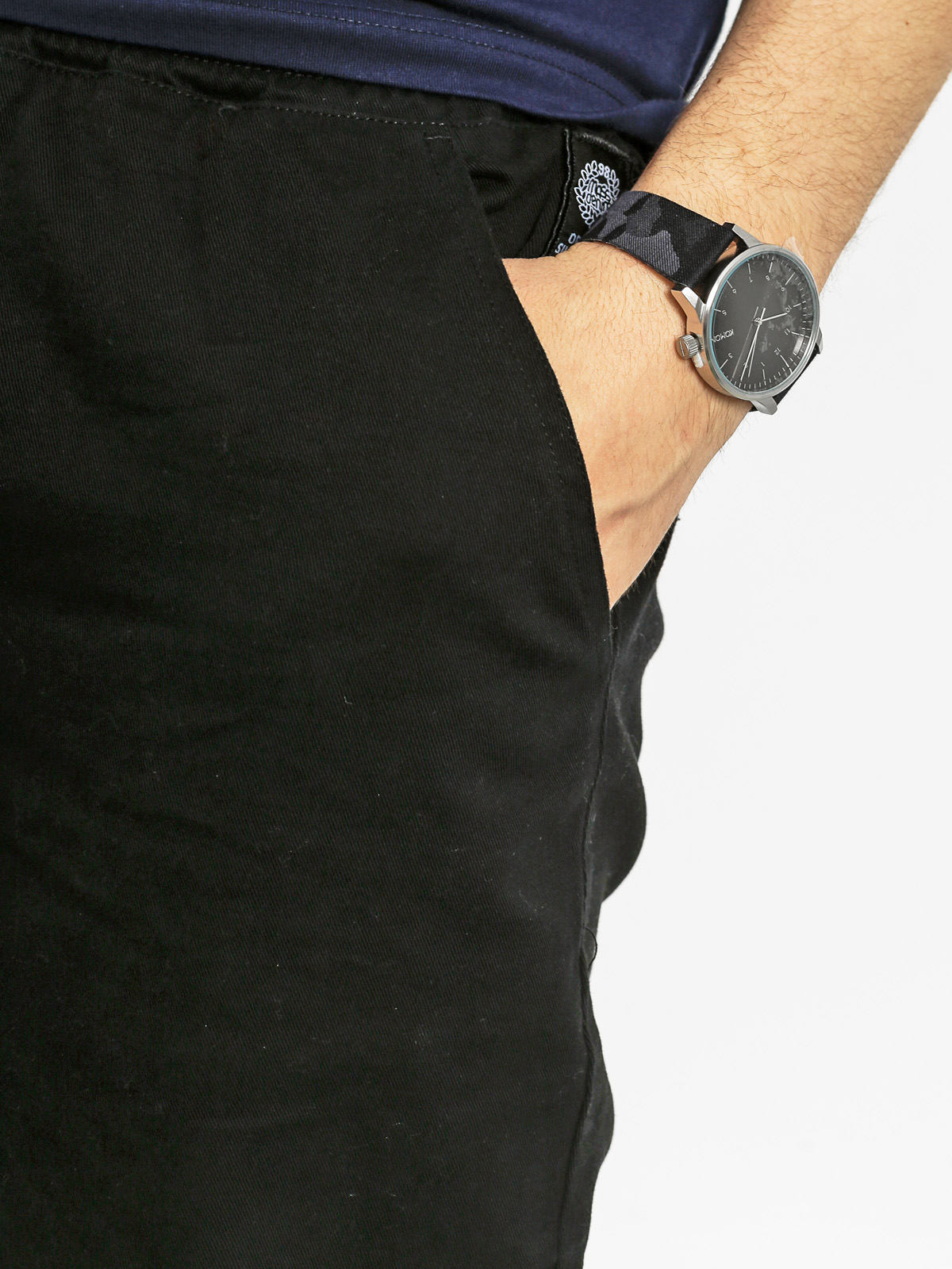 MassDnm Kraťasy Classic Chino Straight Fit (black)