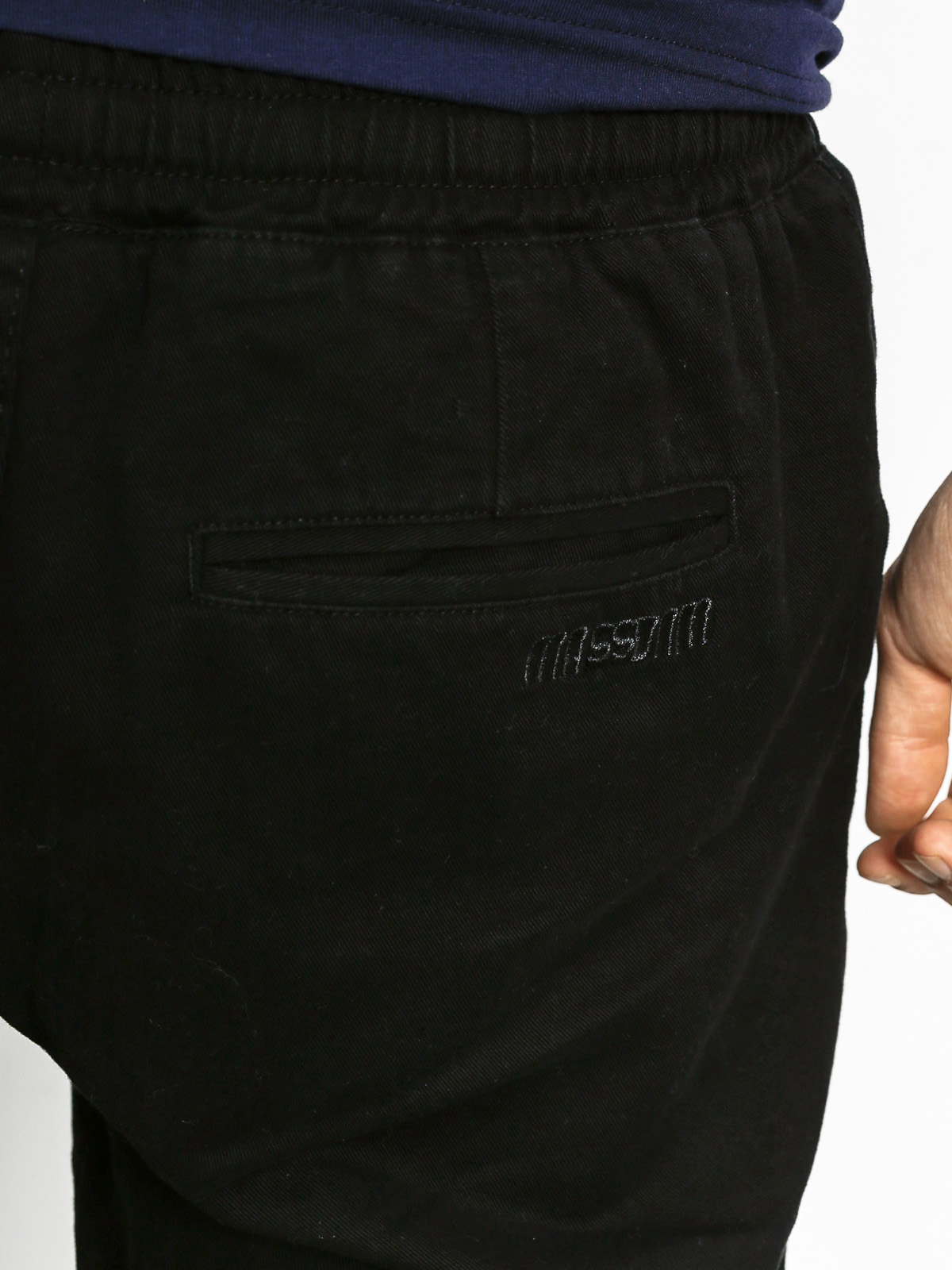 MassDnm Kraťasy Classic Chino Straight Fit (black)