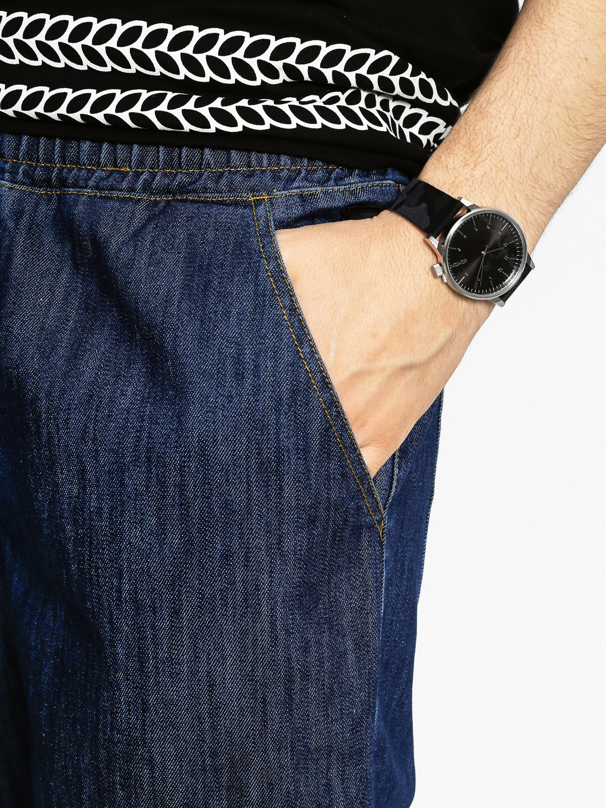 MassDnm Kraťasy Drop Regular Fit (dark rinse)