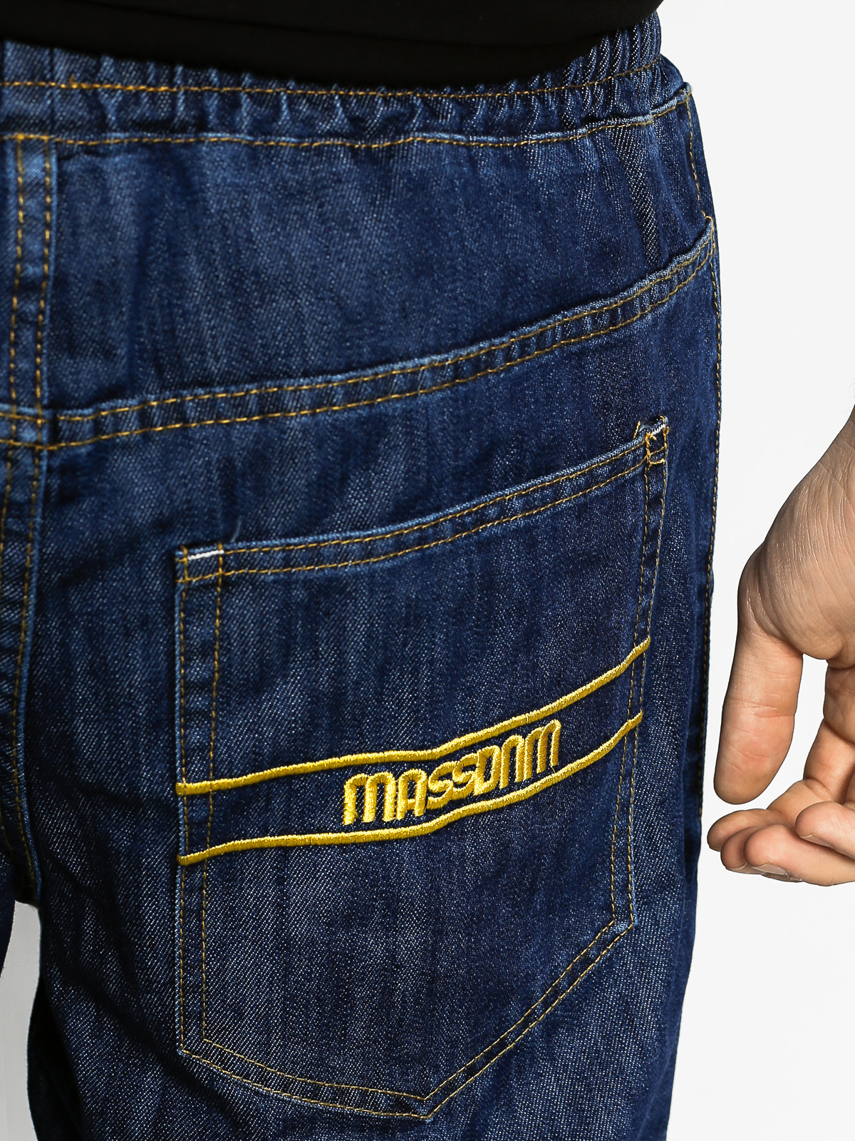 MassDnm Kraťasy Drop Regular Fit (dark rinse)