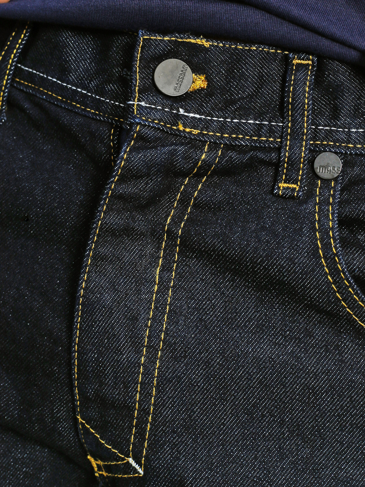 MassDnm Kraťasy Flip Straight Fit (dark rinse)