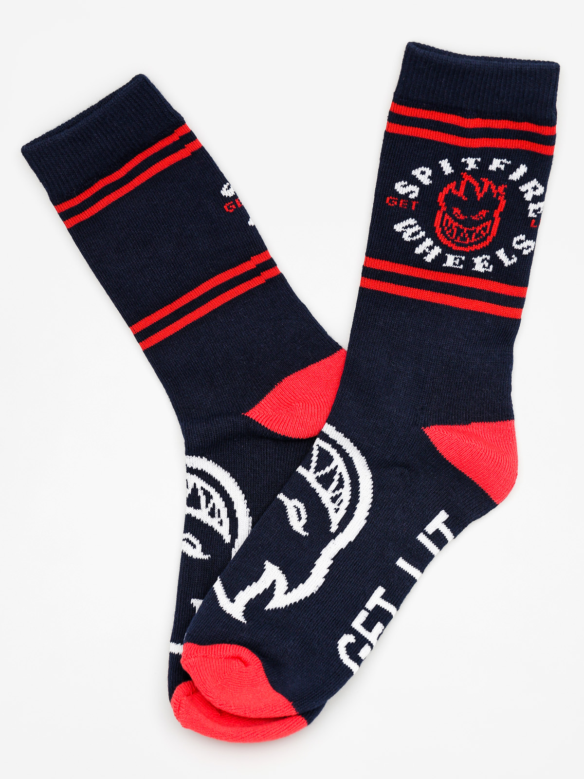 Spitfire Ponožky Classic Big Head (navy/red)
