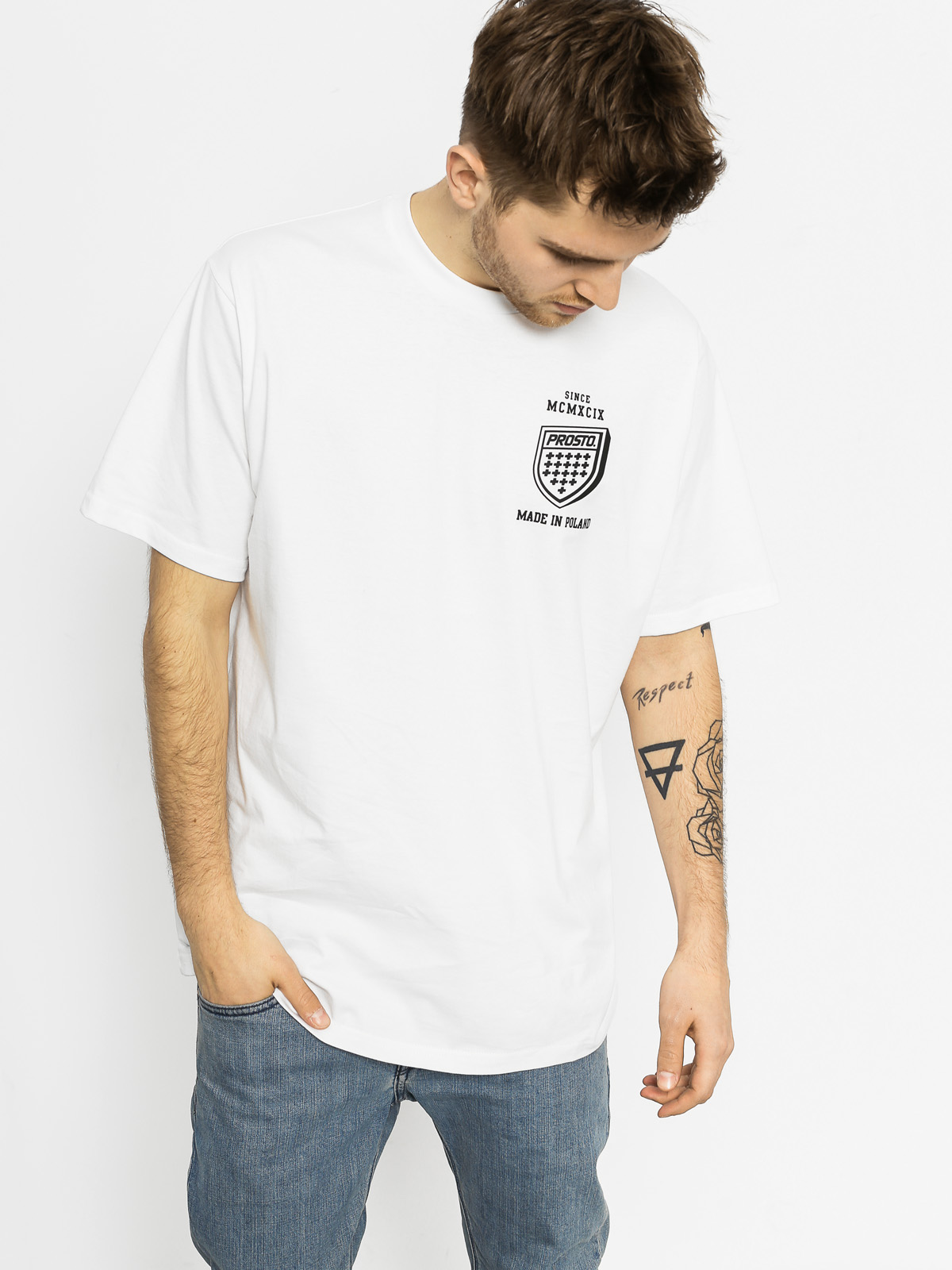 Tričko Prosto Semicircle (white)