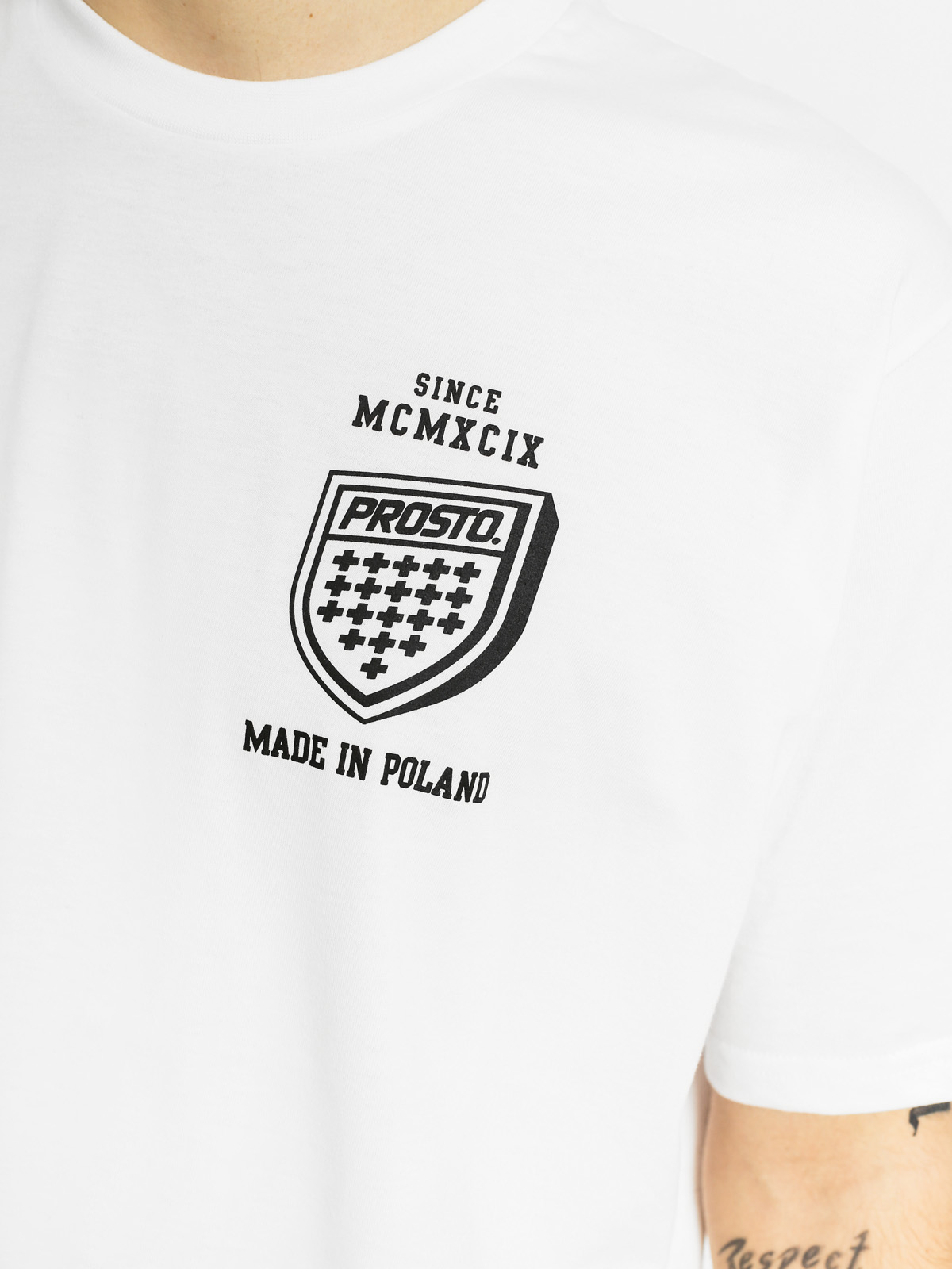 Tričko Prosto Semicircle (white)