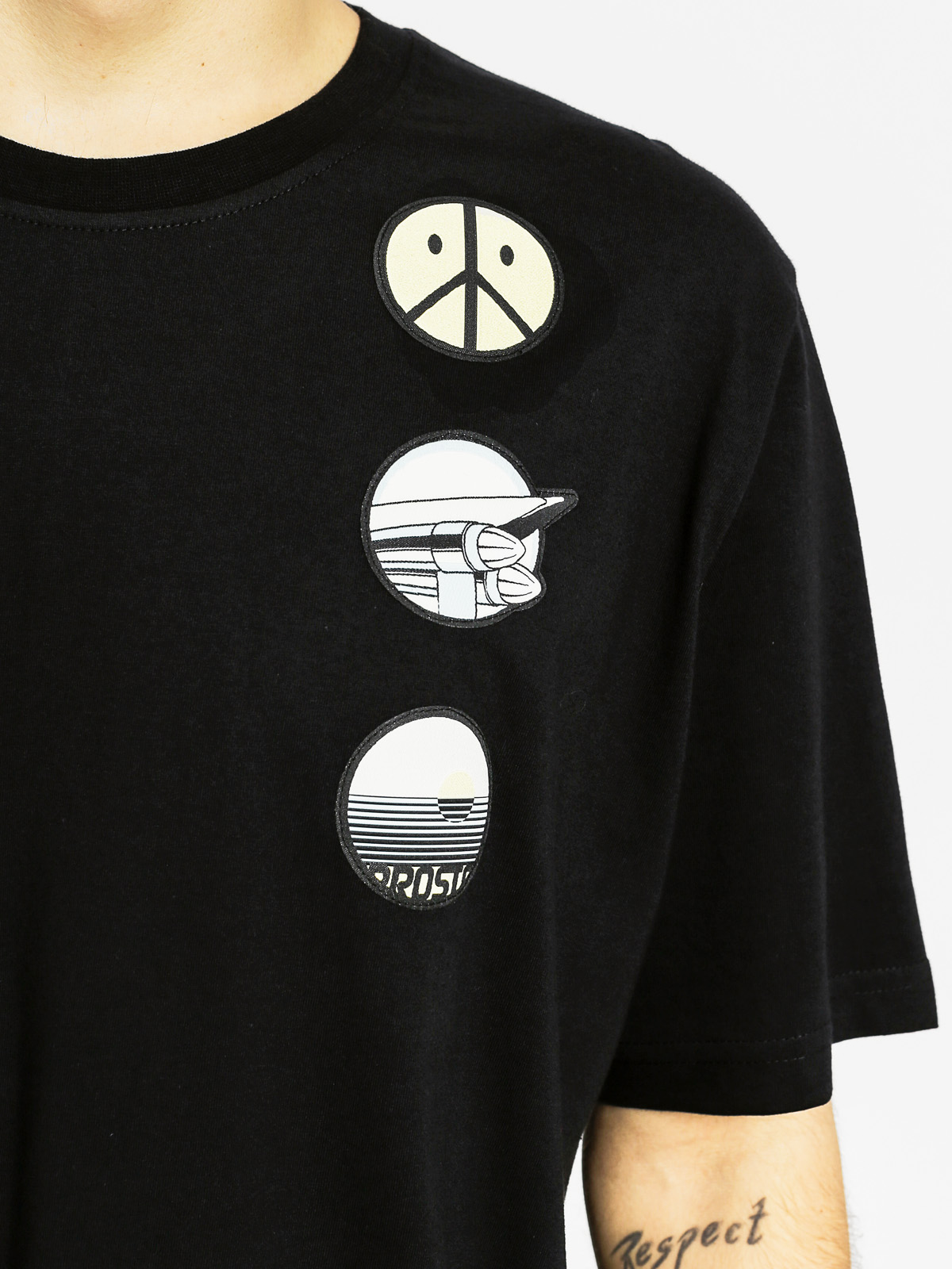 Tričko Prosto Patches Acid (black)