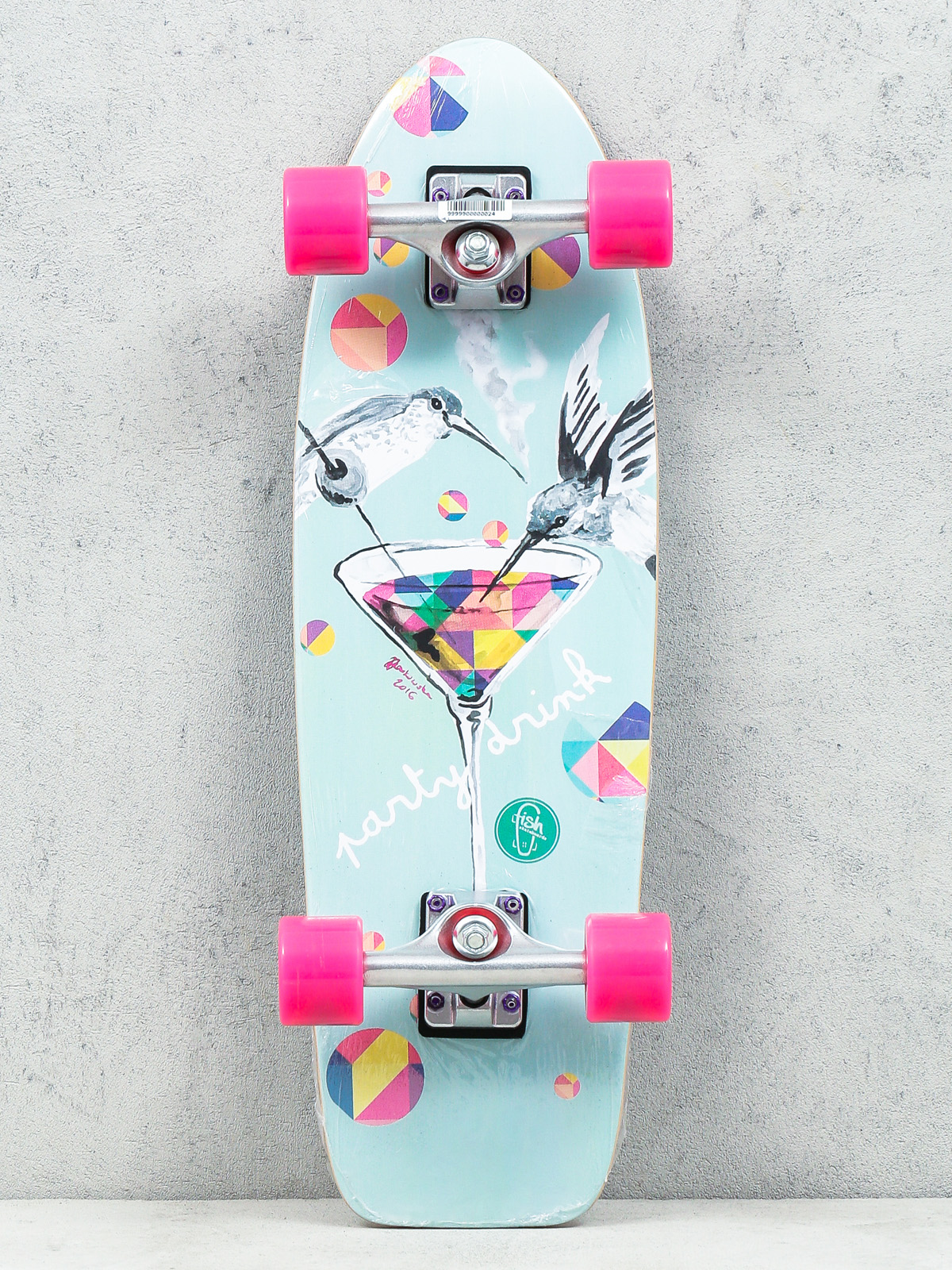 Skateboards Fish Cruiser Party (silver/magenta)