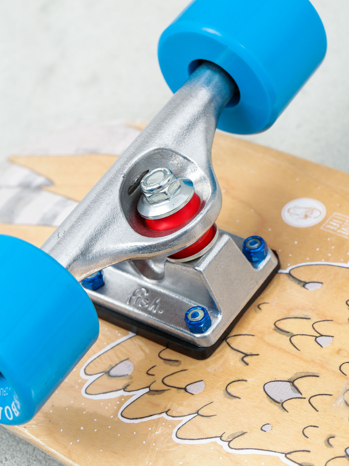 Cruiser Fish Skateboards Narwahal (silver/blue)