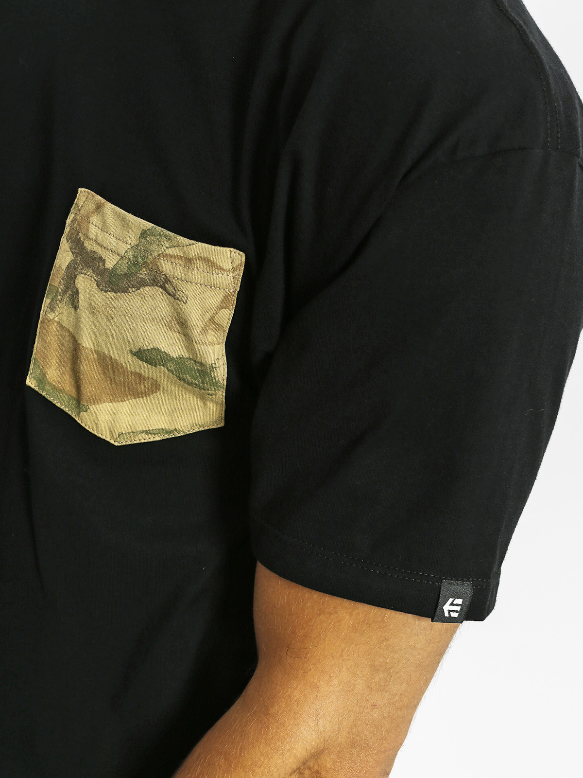 Etnies Tričko Flow Camo Pocket (black)