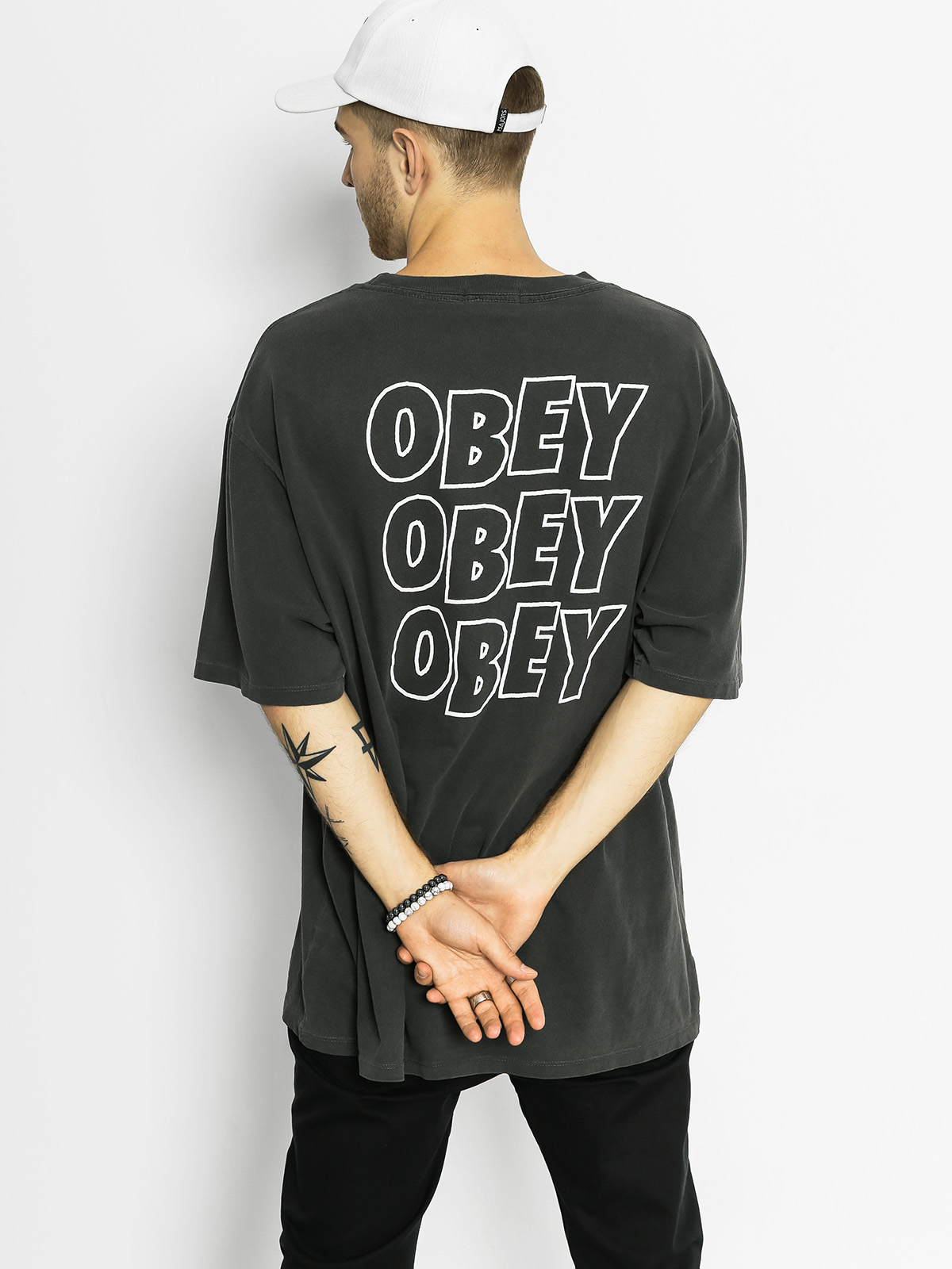 OBEY Tričko Obey Jumble Lo Fi (dusty black)