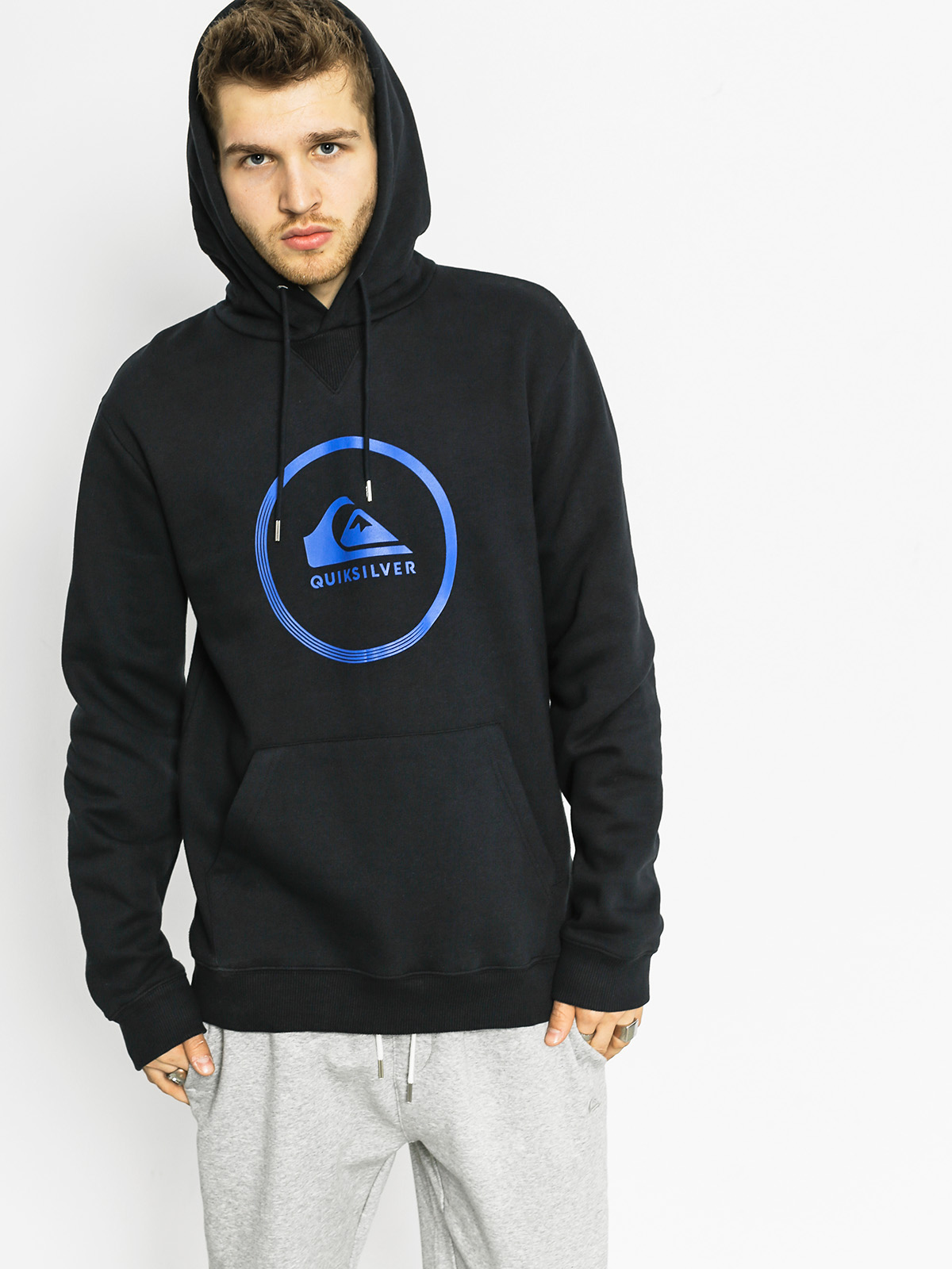 Quiksilver Mikina s kapucí Big Logo HD (black)