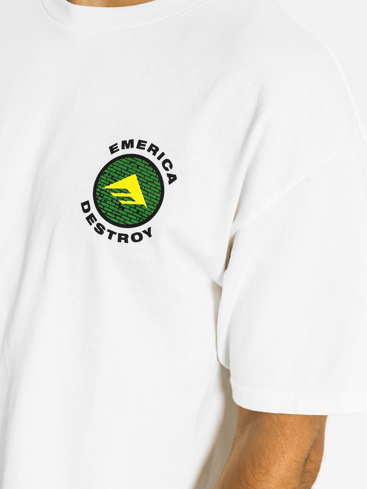 Tričko Emerica Snake And Destroy (white)