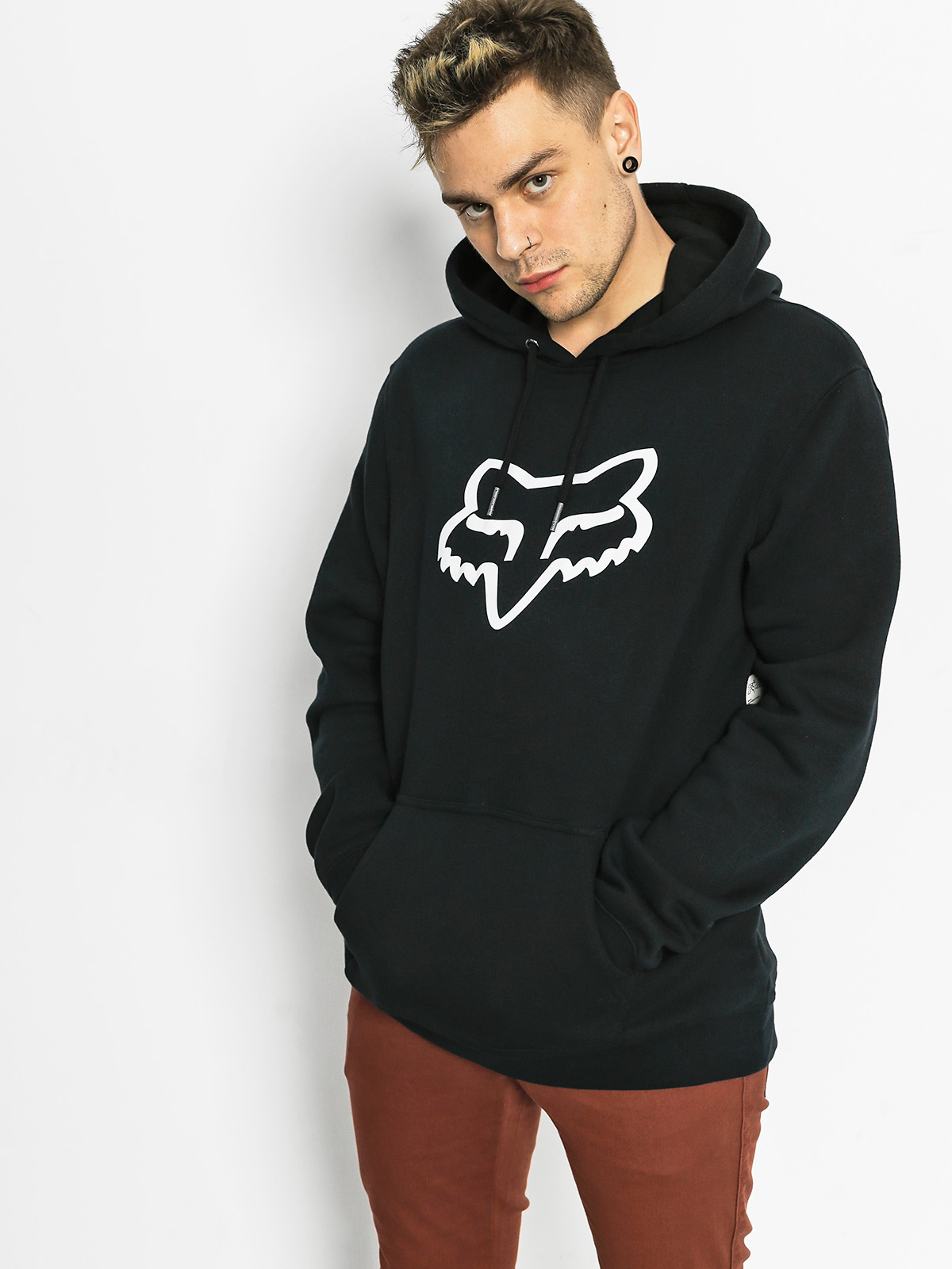 Fox Mikina s kapucí Legacy Head HD (black)