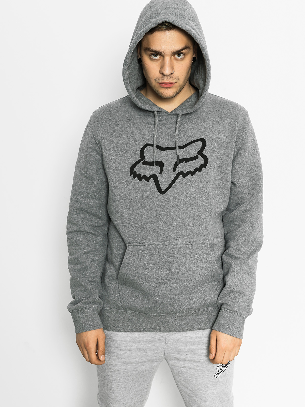 Mikina s kapucí Fox Legacy Fox Head HD (heather graphite)