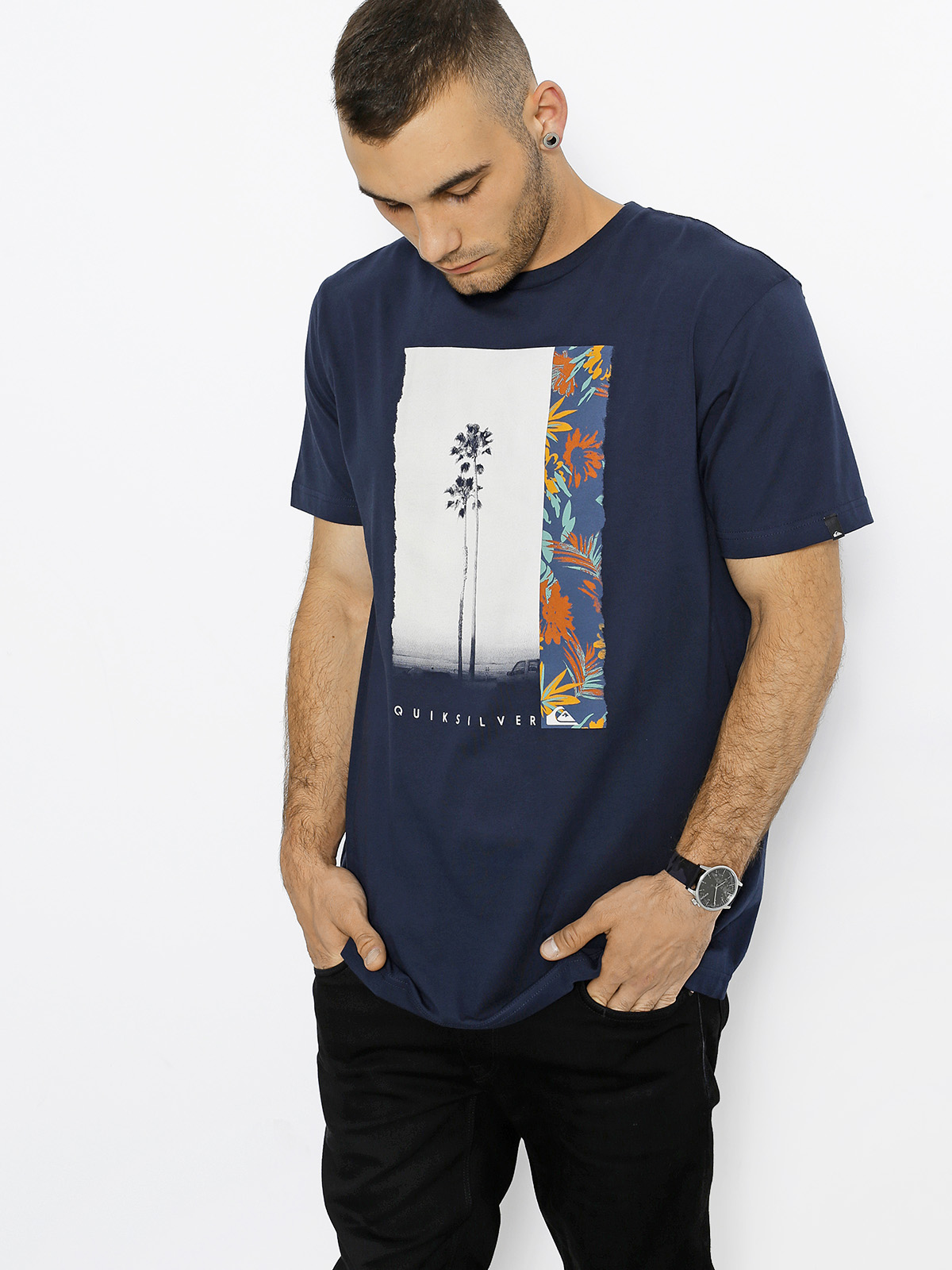 Tričko Quiksilver Herren Ss Classic (navy blazer)