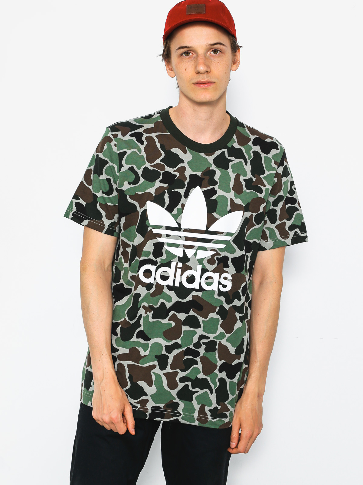 Tričko adidas Camo Trefoil camo (multicolor)