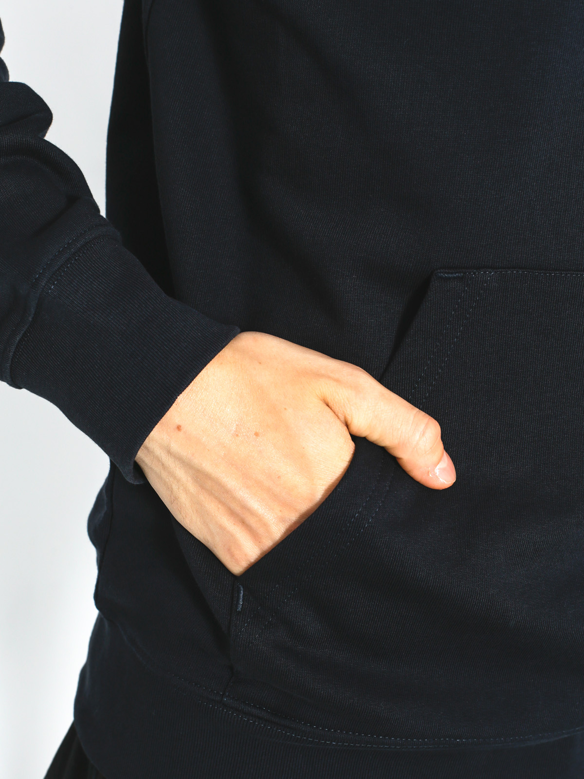 Mikina s kapucí Carhartt College HD (dark navy/white)