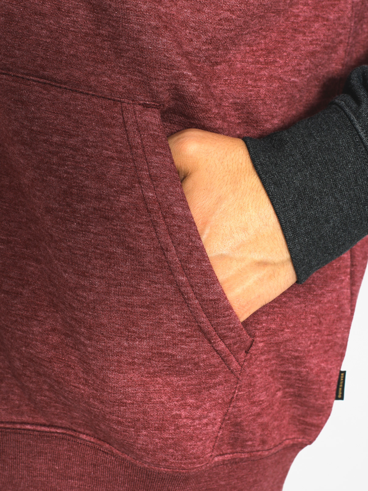 Mikina s kapucí Quiksilver Everyday ZHD (pomegrenate)