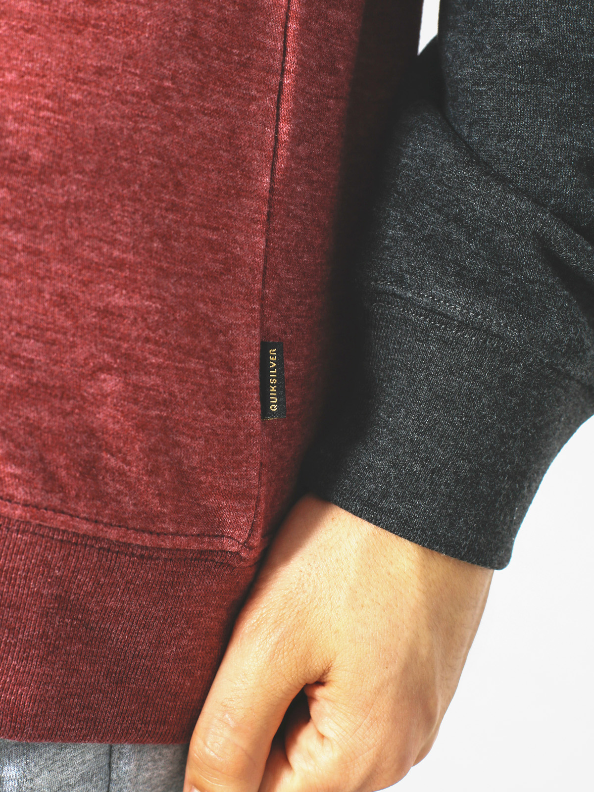 Mikina s kapucí Quiksilver Everyday ZHD (pomegrenate)