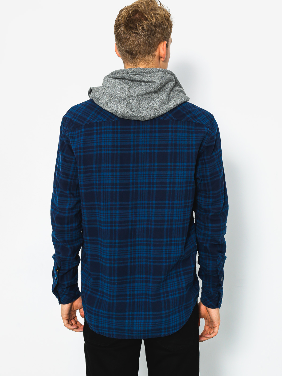 Košile Quiksilver Snap Up LS (navy snap up)