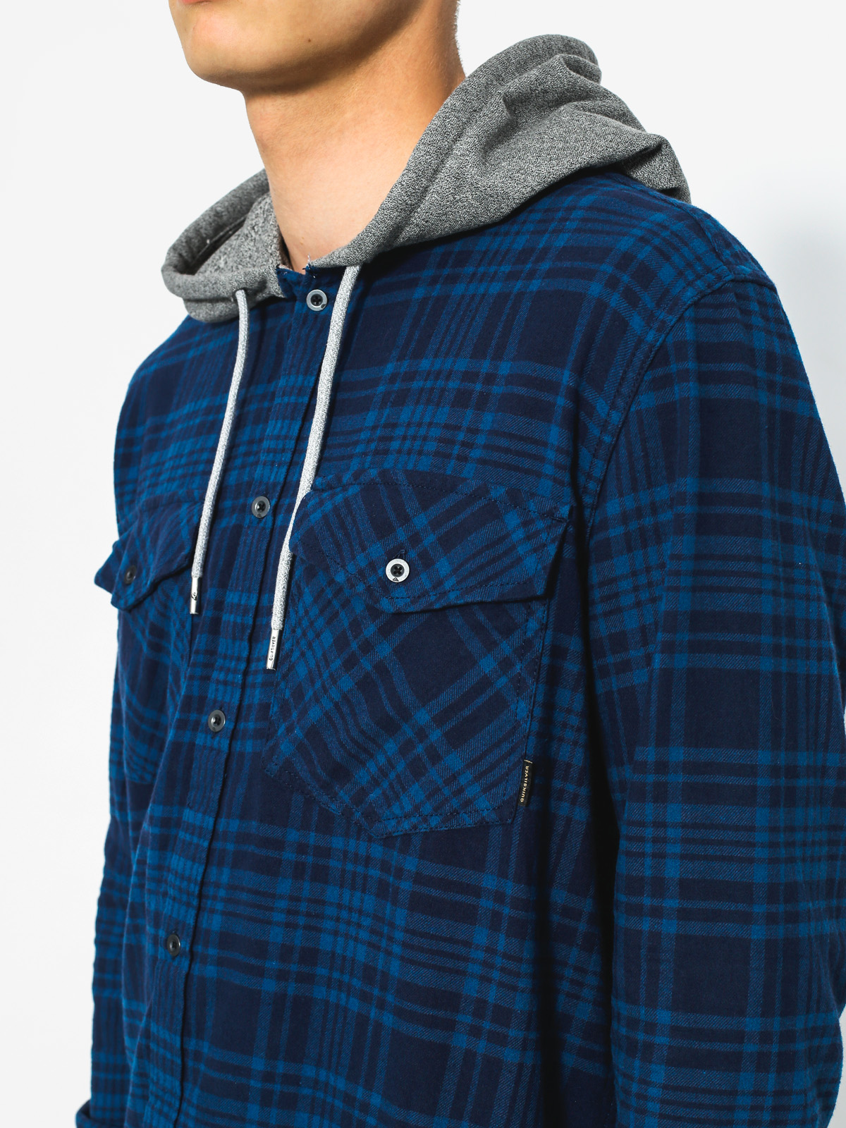 Košile Quiksilver Snap Up LS (navy snap up)