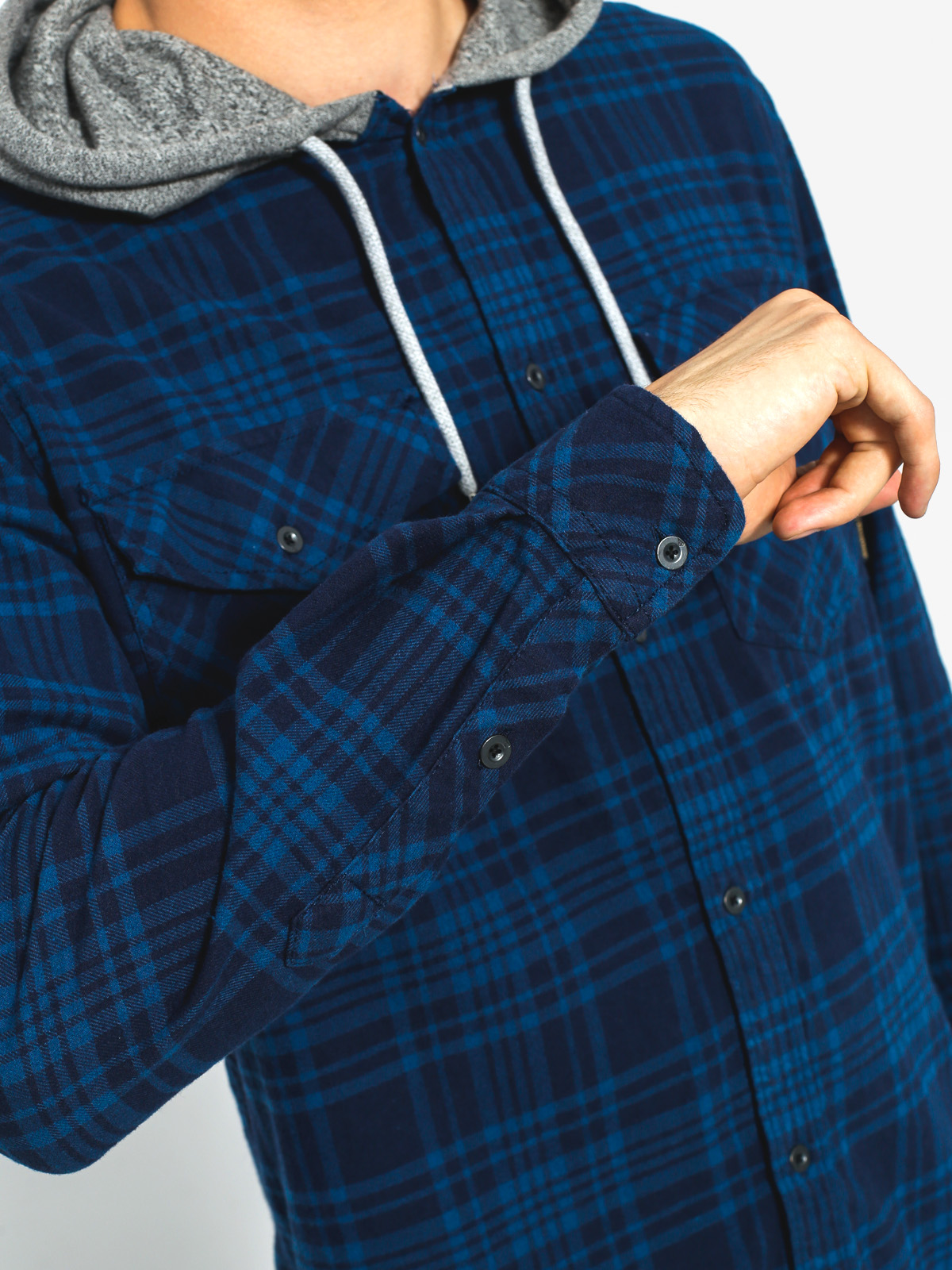 Košile Quiksilver Snap Up LS (navy snap up)