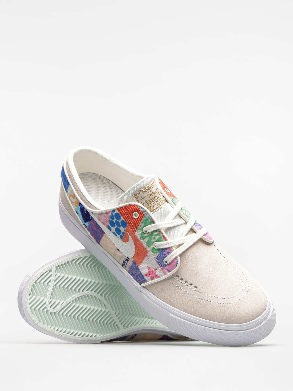 Boty Nike SB Zoom Stefan Janoski (sail/white multi color metallic gold)