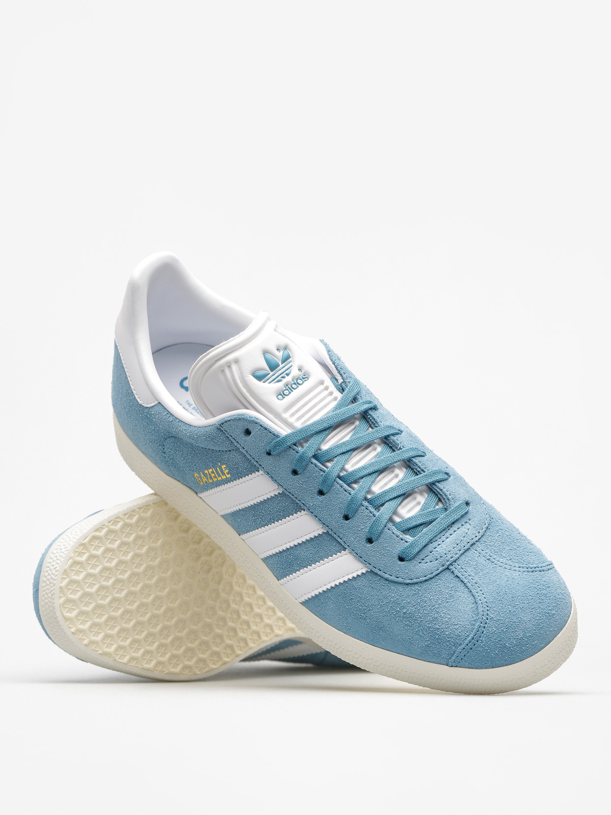 Boty adidas Gazelle (tactile steel f17/ftwr white/gold met)