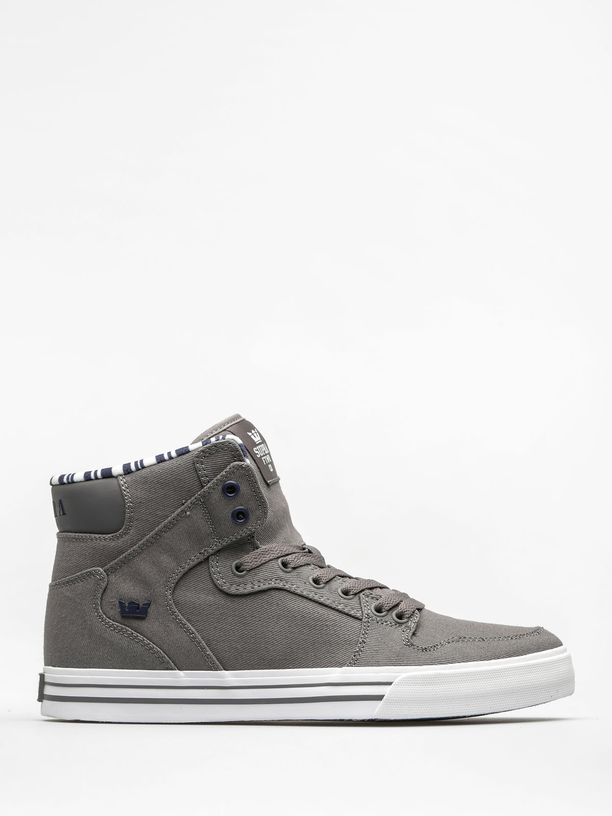 Supra vaider shop grey white