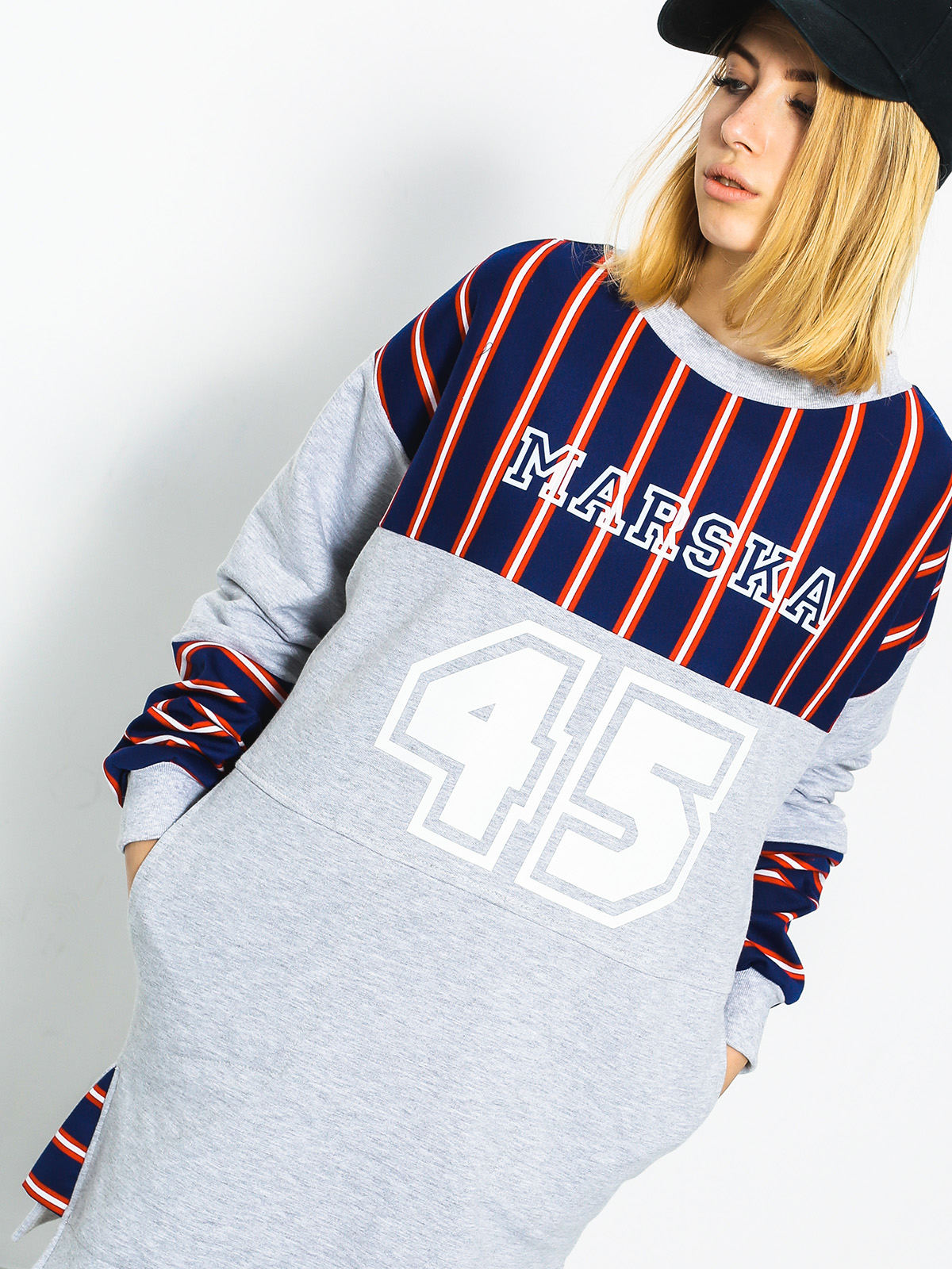 Mikina Marska Oldschool 45 Wmn (grey/navy)