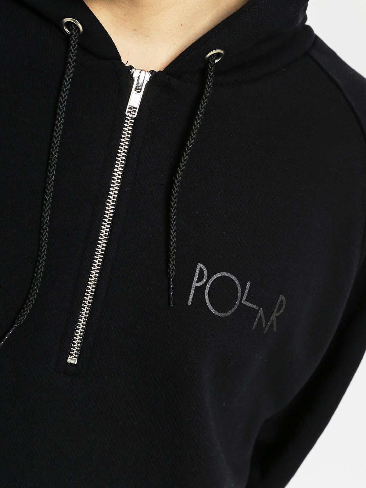 Polar Skate Mikina s kapucí Sk8 Co Half ZHD (black)