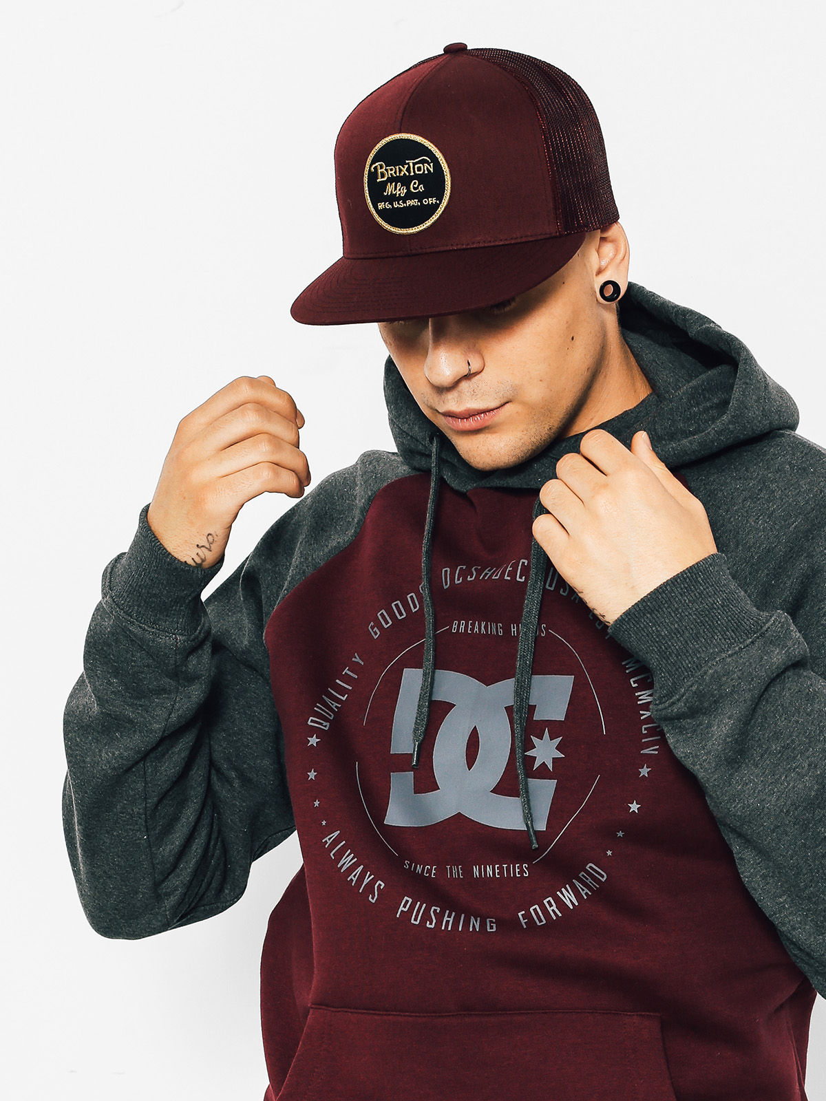 DC Mikina s kapucí Rebuilt HD (port royale)