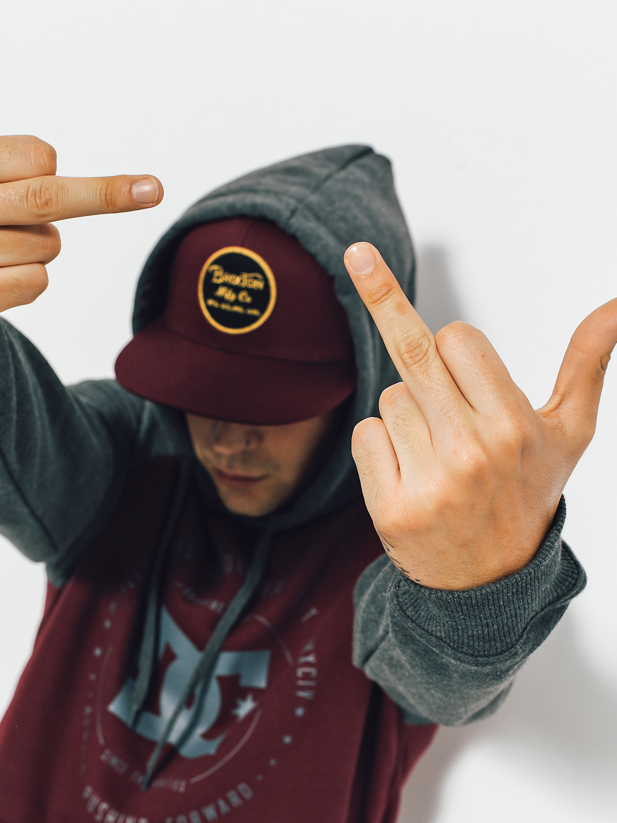 DC Mikina s kapucí Rebuilt HD (port royale)