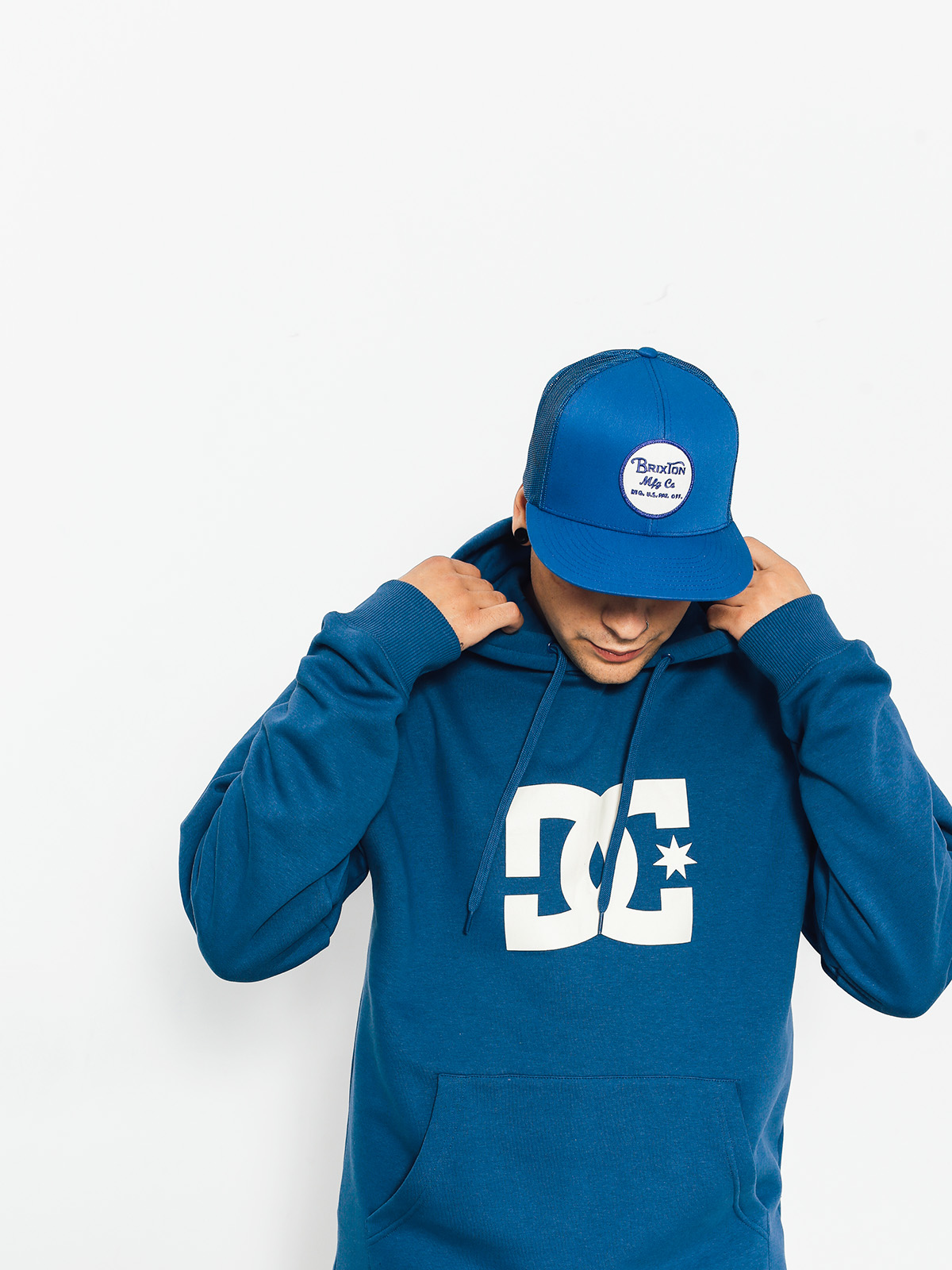 DC Mikina s kapucí Star HD (washed indigo)