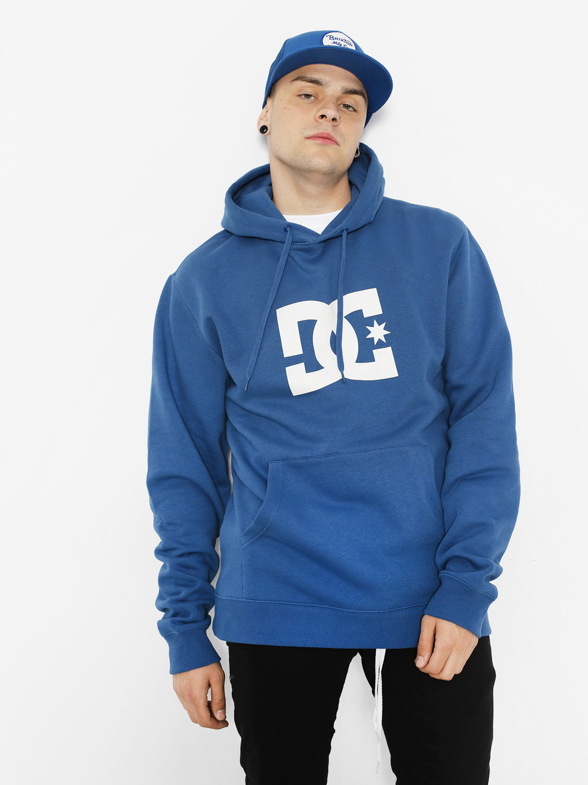 DC Mikina s kapucí Star HD (washed indigo)