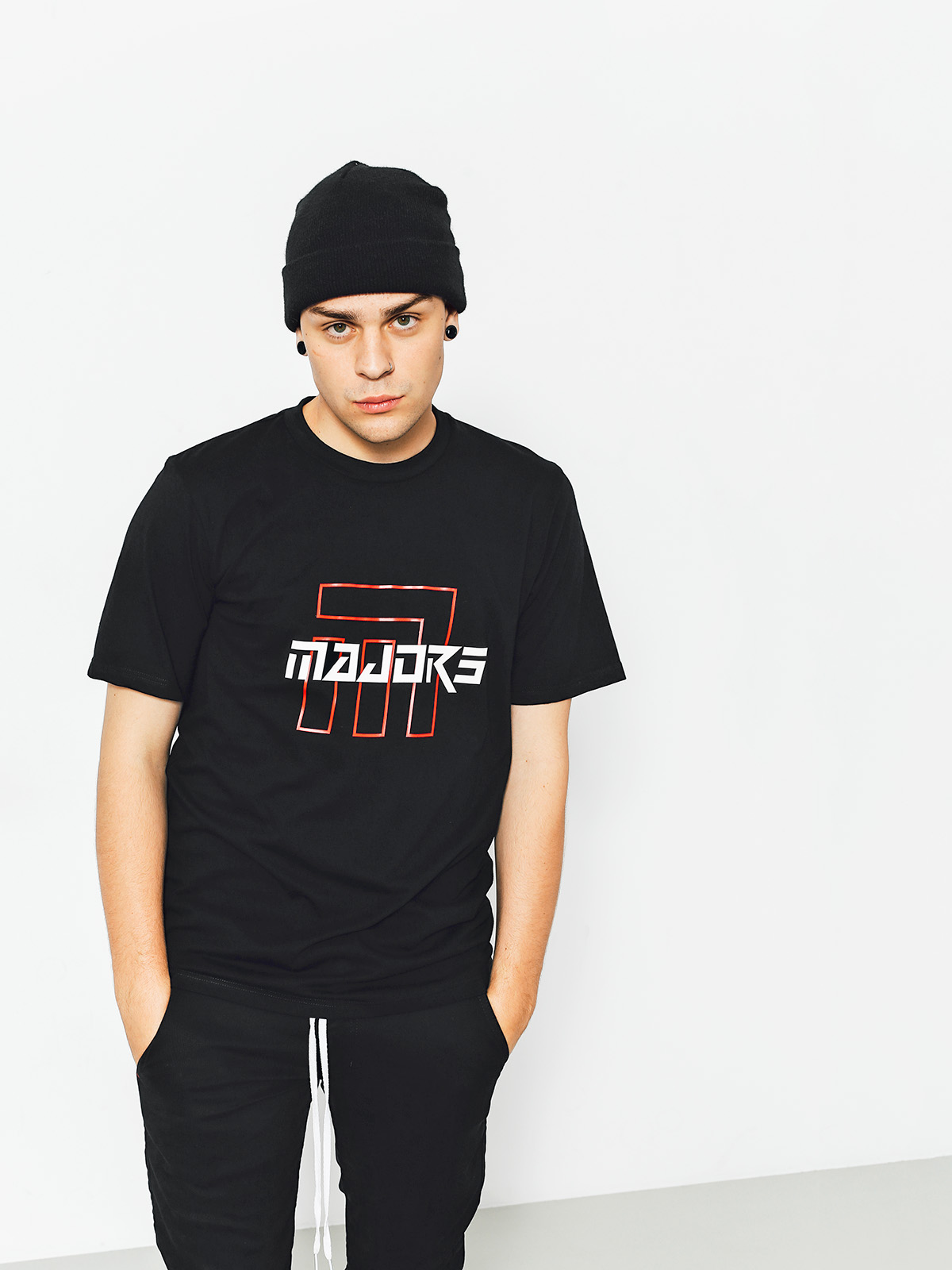 Majors Tričko Ultra Red (black)