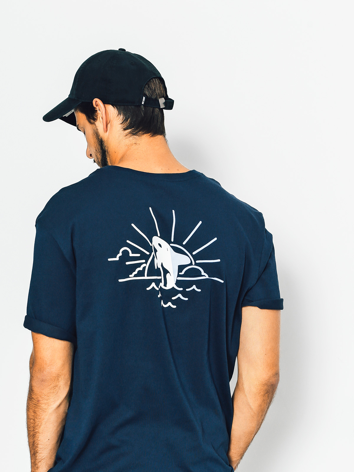 Nike SB Tričko Nk Sb Dry Dfc Whale (obsidian/hydrogen blue)