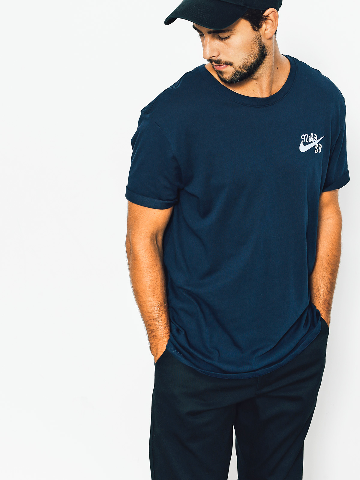 Nike SB Tričko Nk Sb Dry Dfc Whale (obsidian/hydrogen blue)