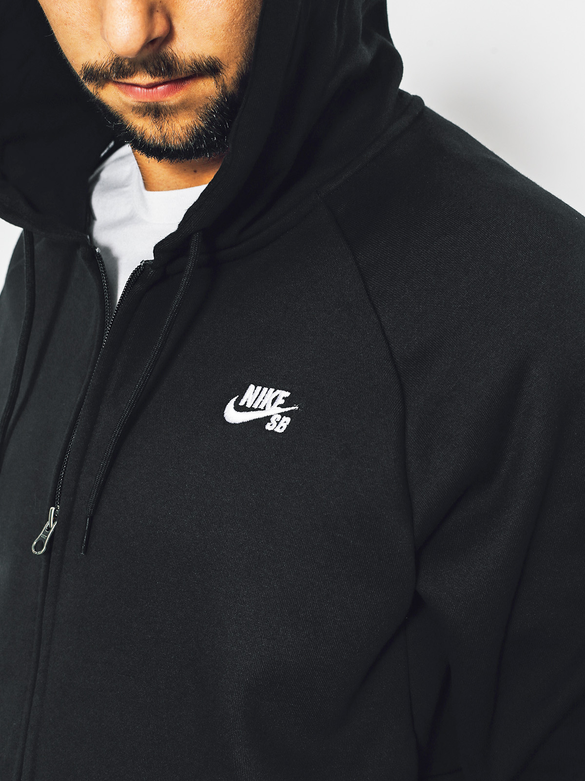 Nike SB Mikina s kapucí Sb Icon ZHD (black/white)