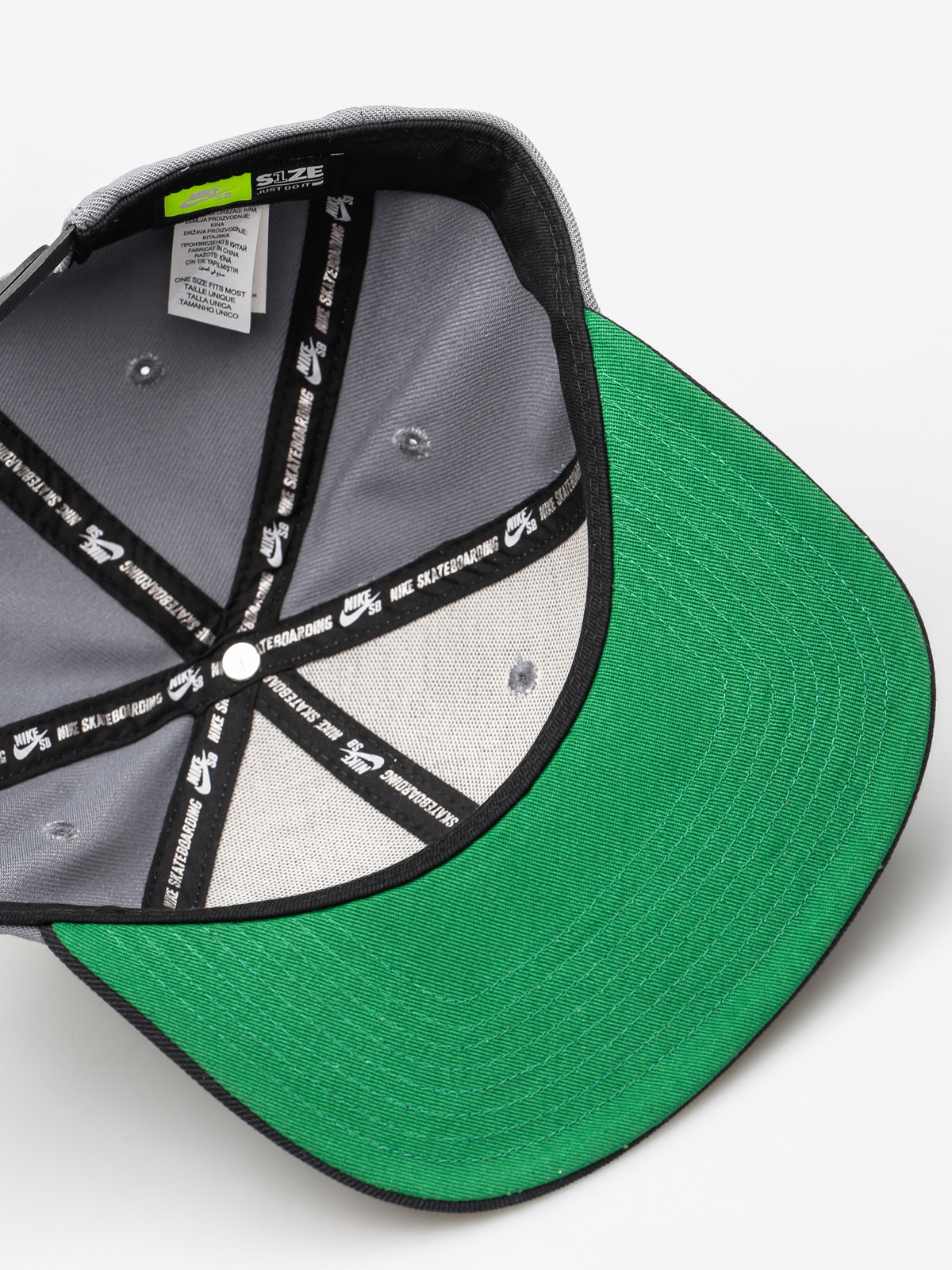 Kšiltovka  Nike SB Sb Icon Snapback ZD (cool grey/black/pine green/barely green)
