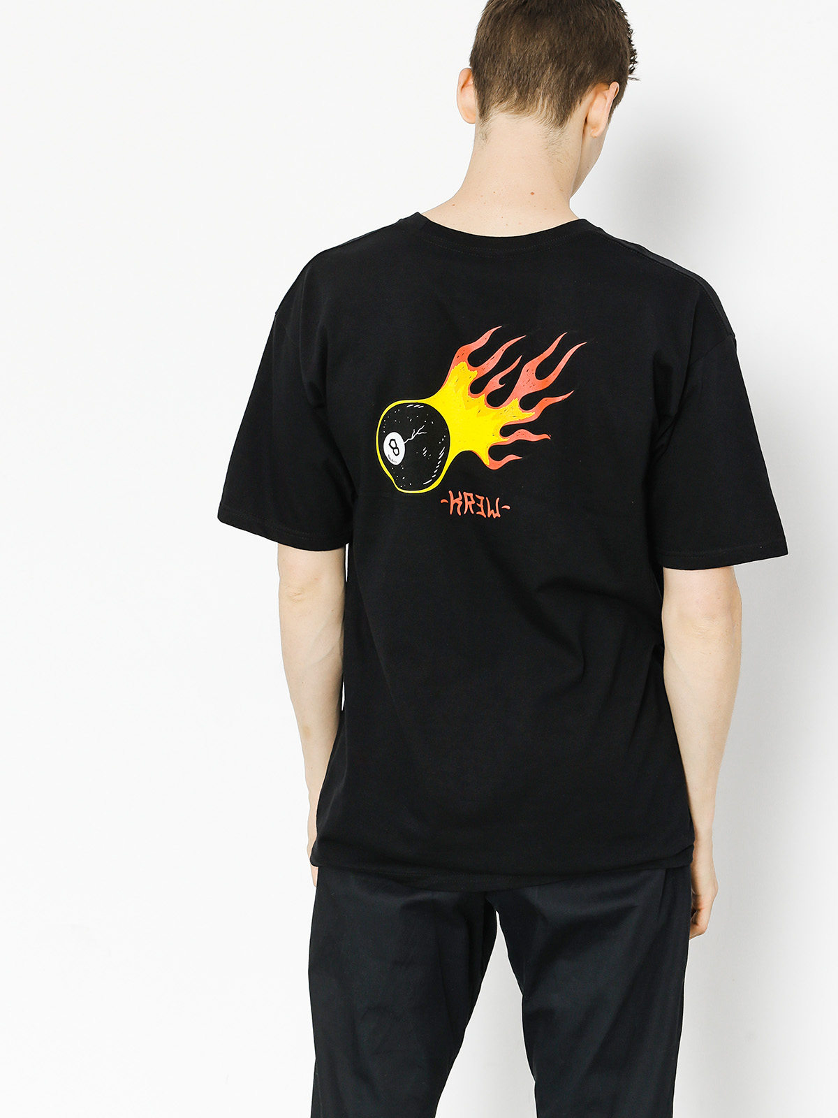 Tričko Kr3w Eightball Regular (black)