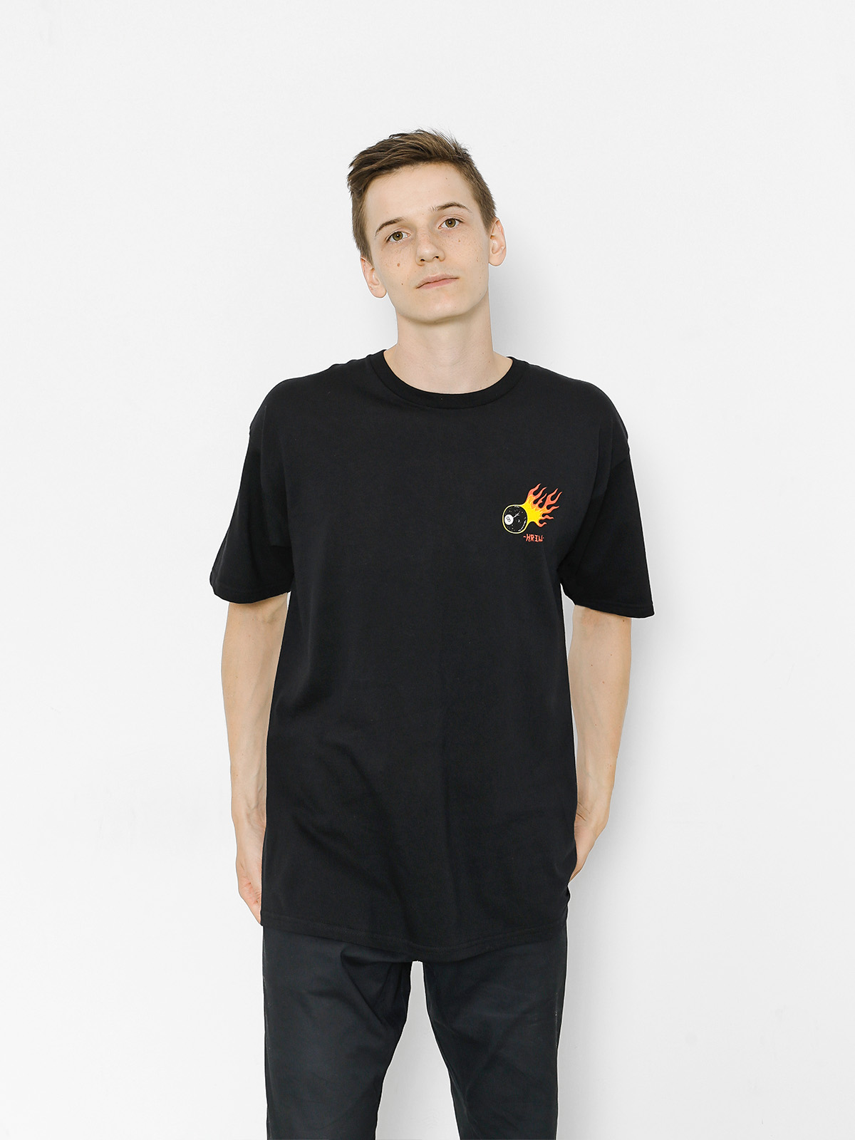 Tričko Kr3w Eightball Regular (black)