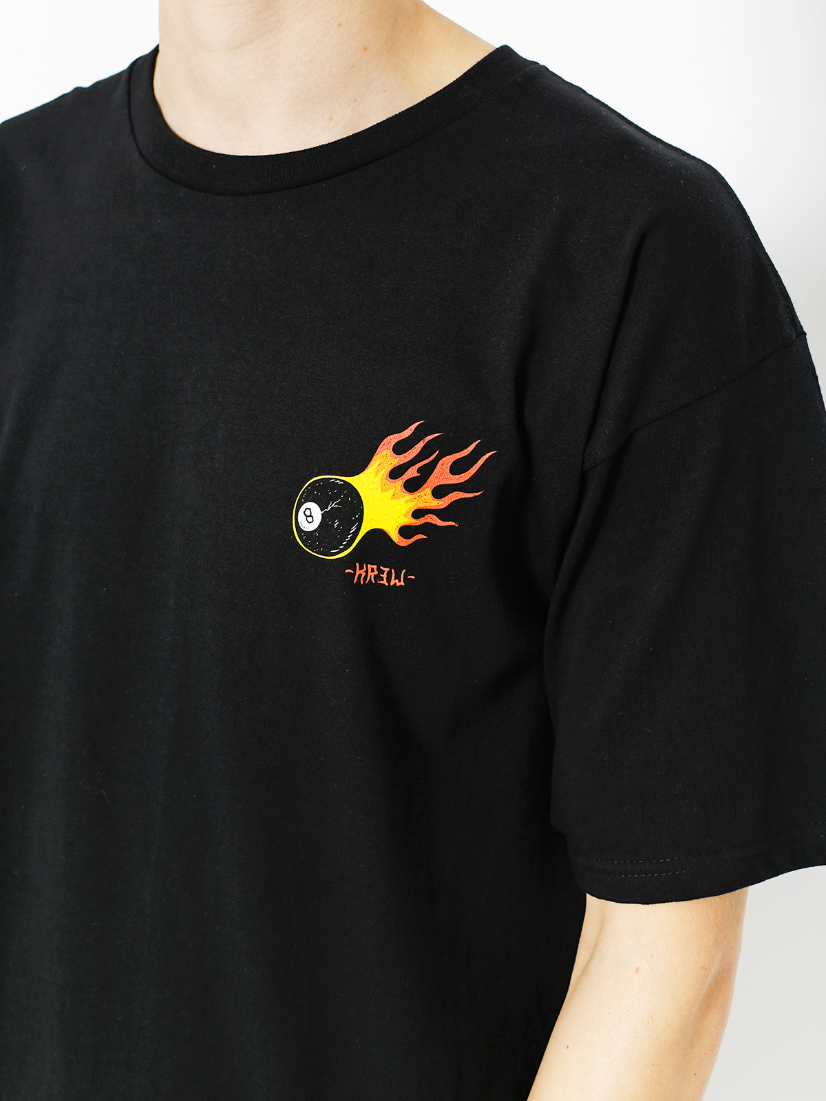 Tričko Kr3w Eightball Regular (black)